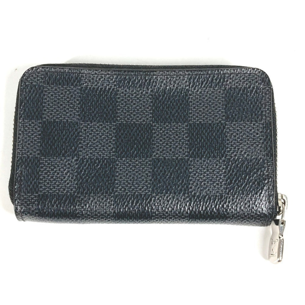 Louis Vuitton Black Damier Graphite Damier Graphite Coin Purse/Coin Case (Pre-Owned)