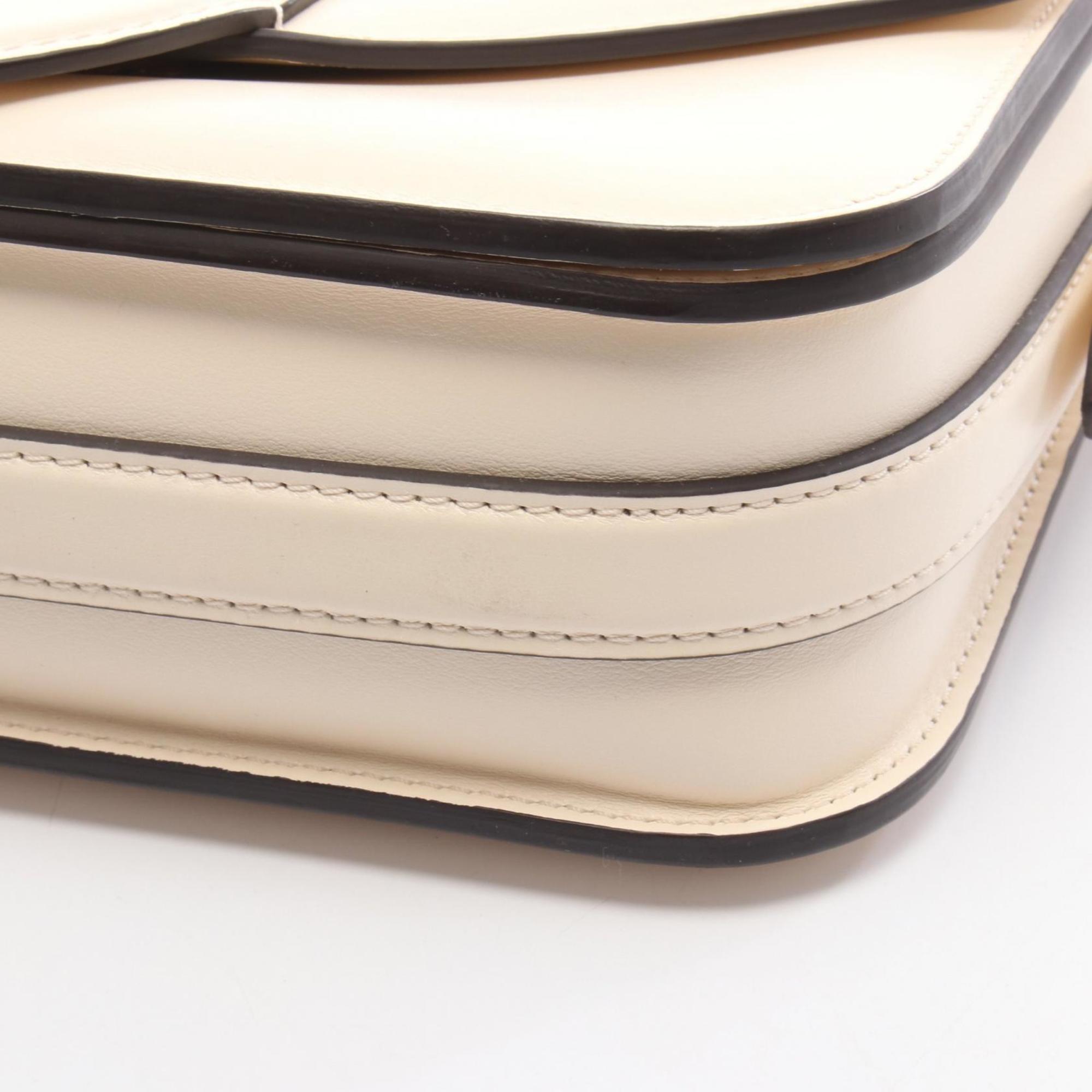Louis Vuitton Ivory Leather Shoulder Bag (Pre-Owned)