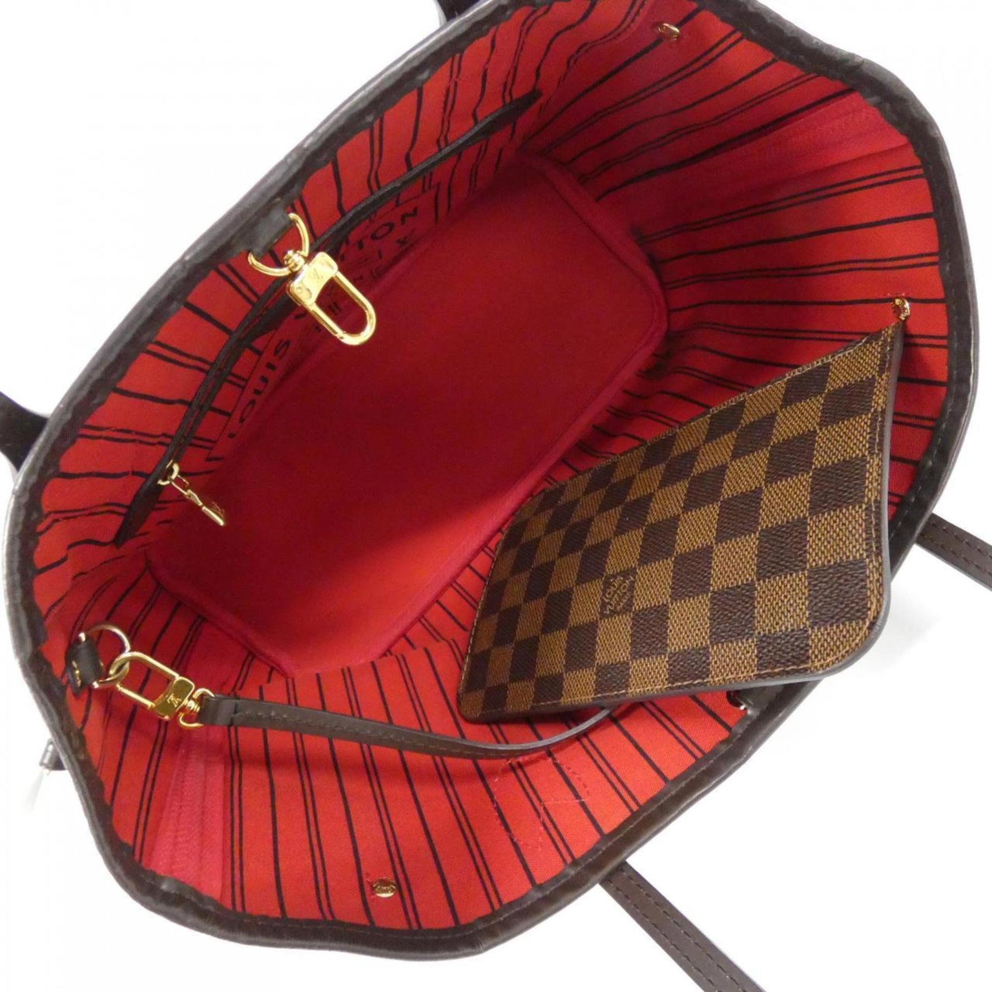 Louis Vuitton Ebene Coated Canvas Handbag Pouch (Pre-Owned)