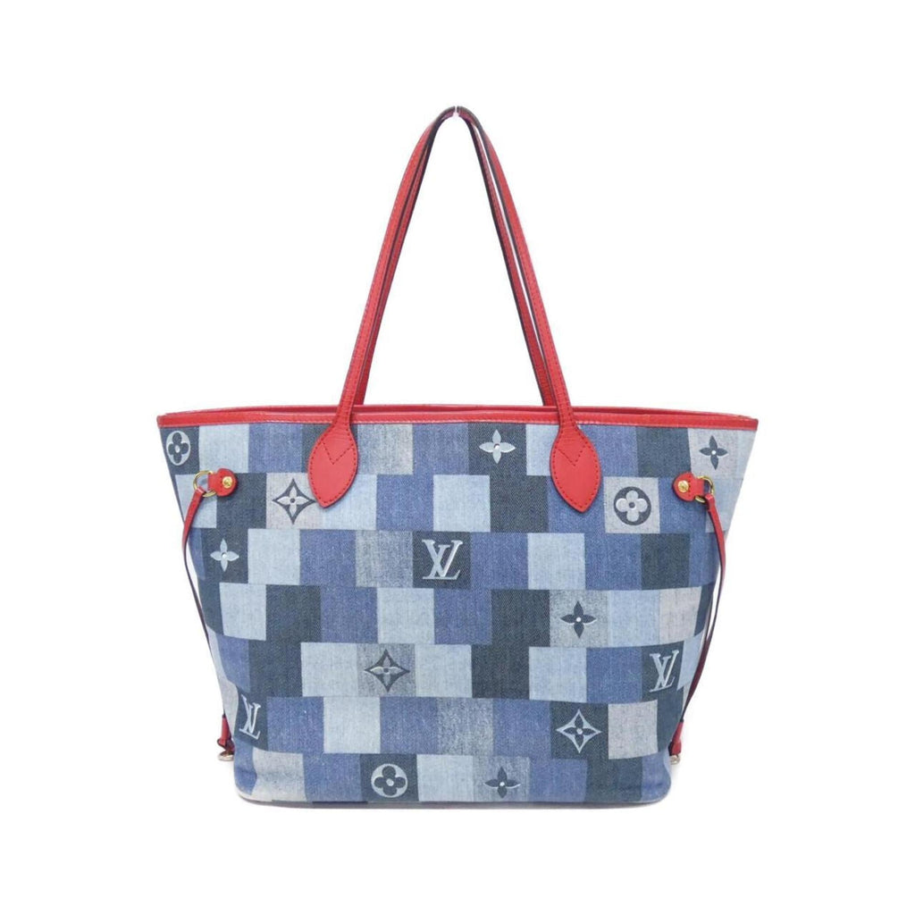 Louis Vuitton Monogram Rouge Denim Handbag Shoulder Bag (Pre-Owned)