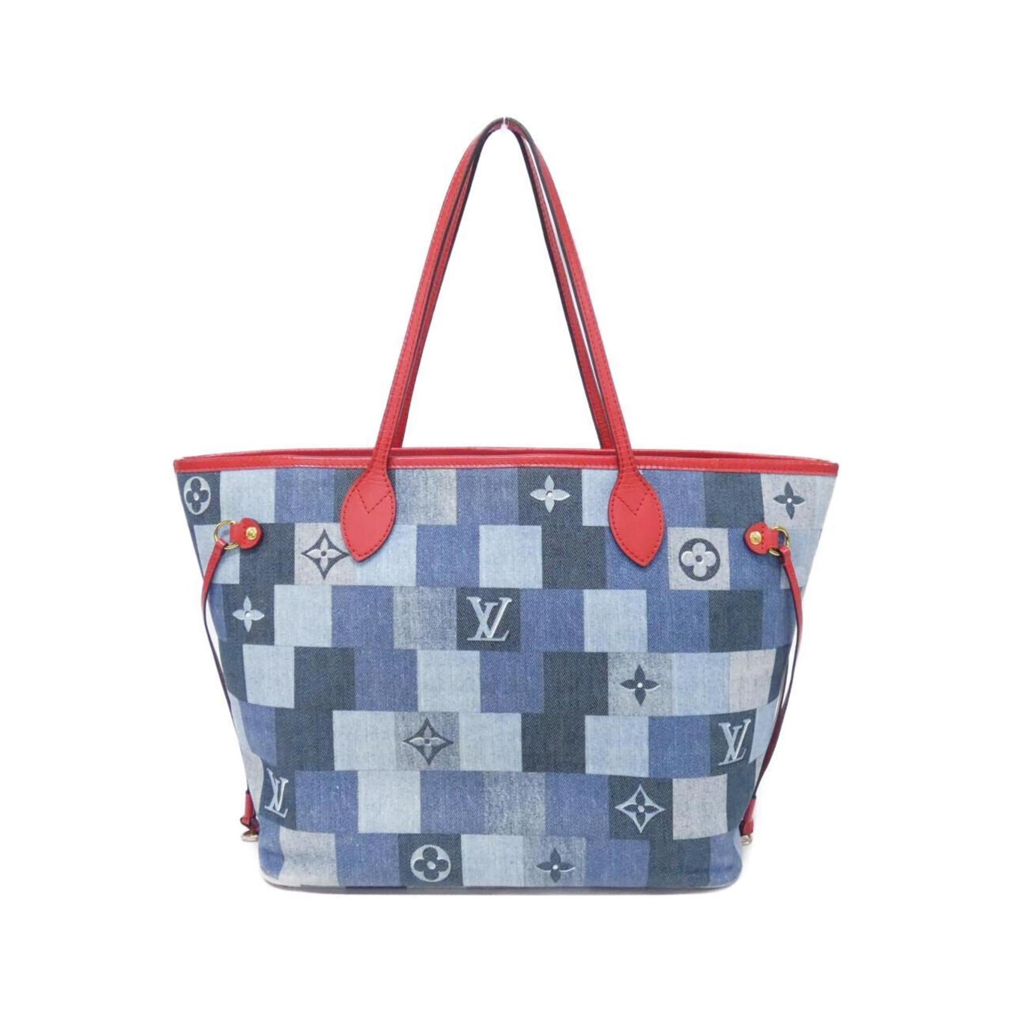 Louis Vuitton Monogram Rouge Denim Handbag Shoulder Bag (Pre-Owned)
