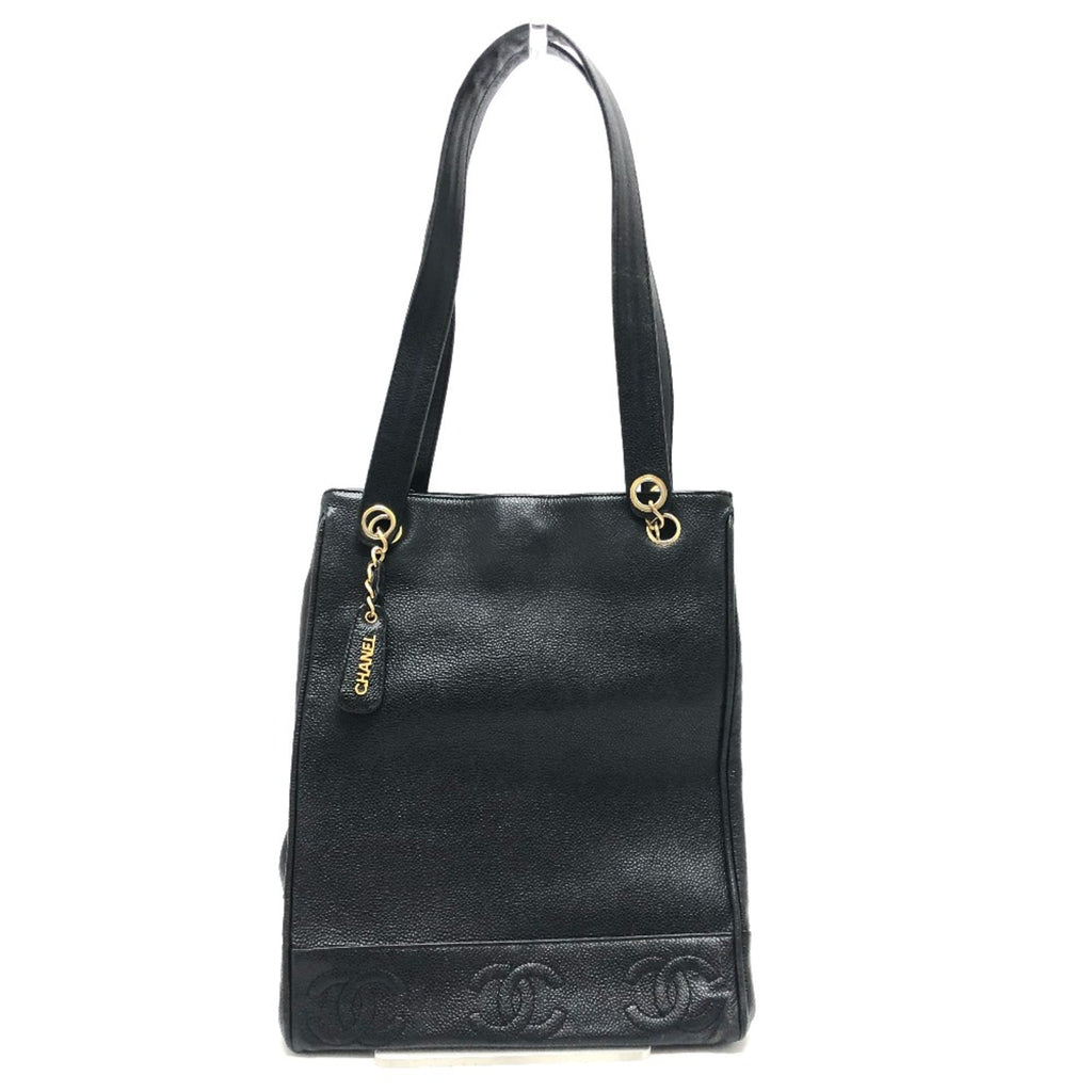 Vintage Open Chain Tote Caviar Medium