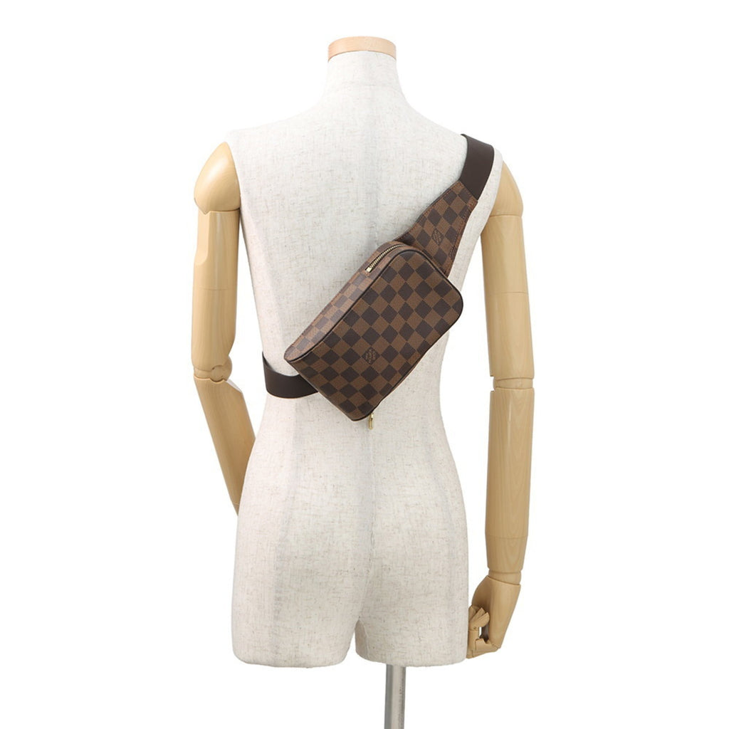 Louis Vuitton Damier Brown Ebene Damier Canvas Fanny Pack Shoulder Bag Sling Bag (Pre-Owned)