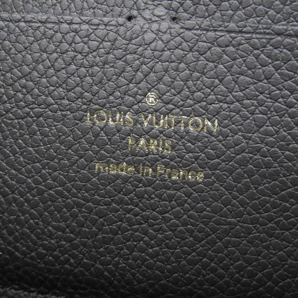 Louis Vuitton Black Noir Leather Long Wallet (Bi-Fold) (Pre-Owned)