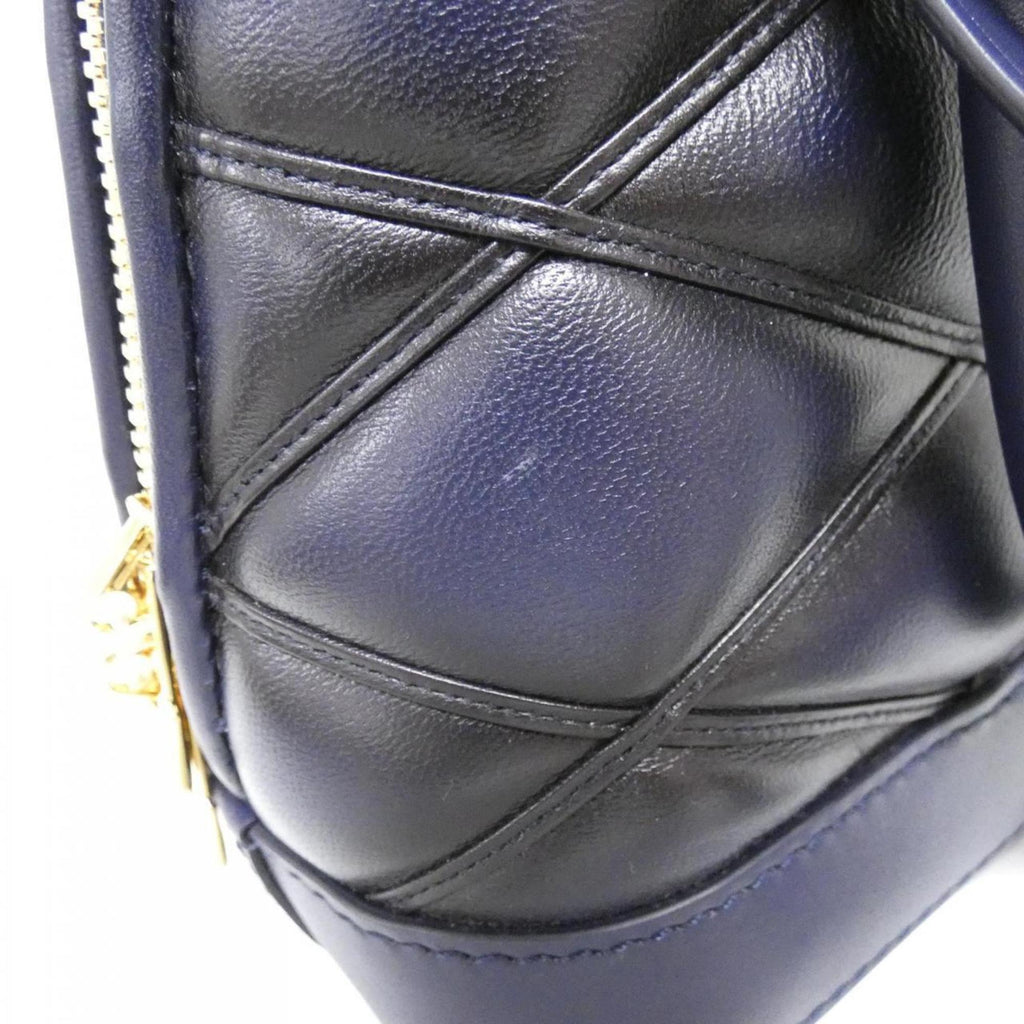 Louis Vuitton Navy Leather Handbag (Pre-Owned)