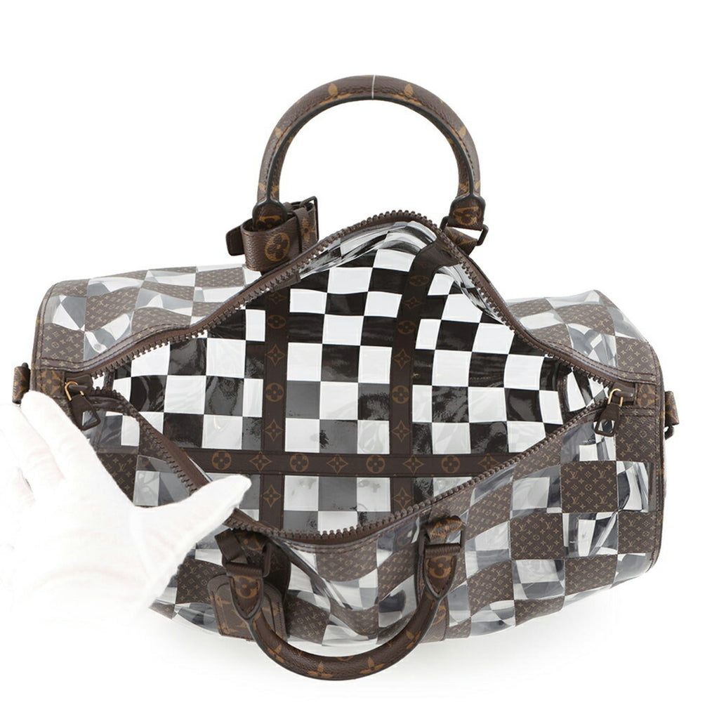 Louis Vuitton Brown Clear Pvc Boston Bag (Pre-Owned)