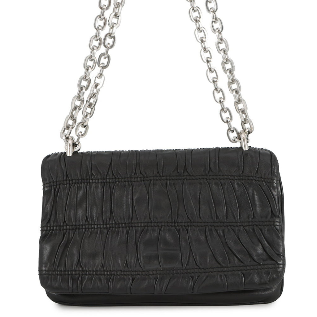 Chain Flap Shoulder Bag Nappa Gaufre Small