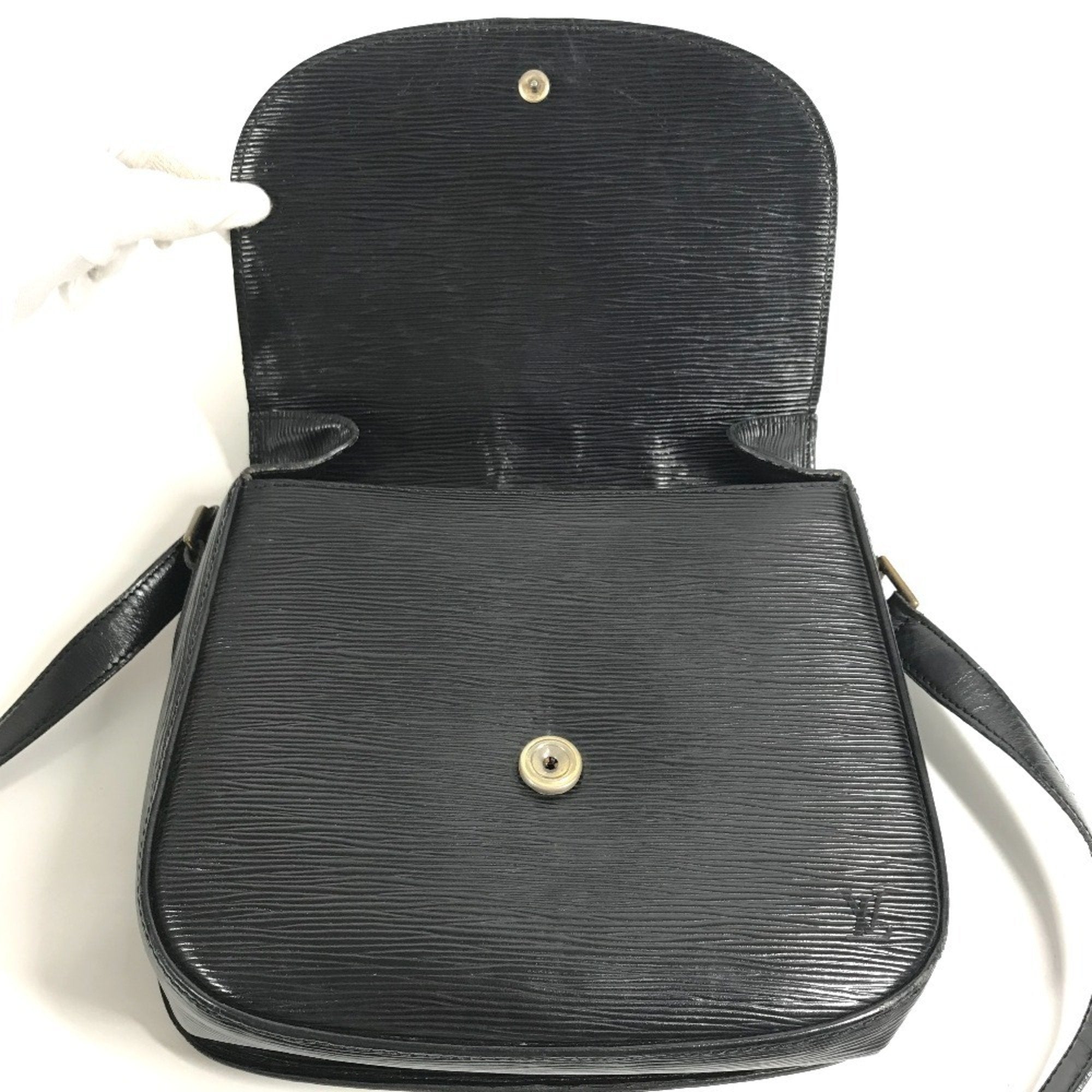 Louis Vuitton Black Noir Epi Leather Shoulder Bag (Pre-Owned)