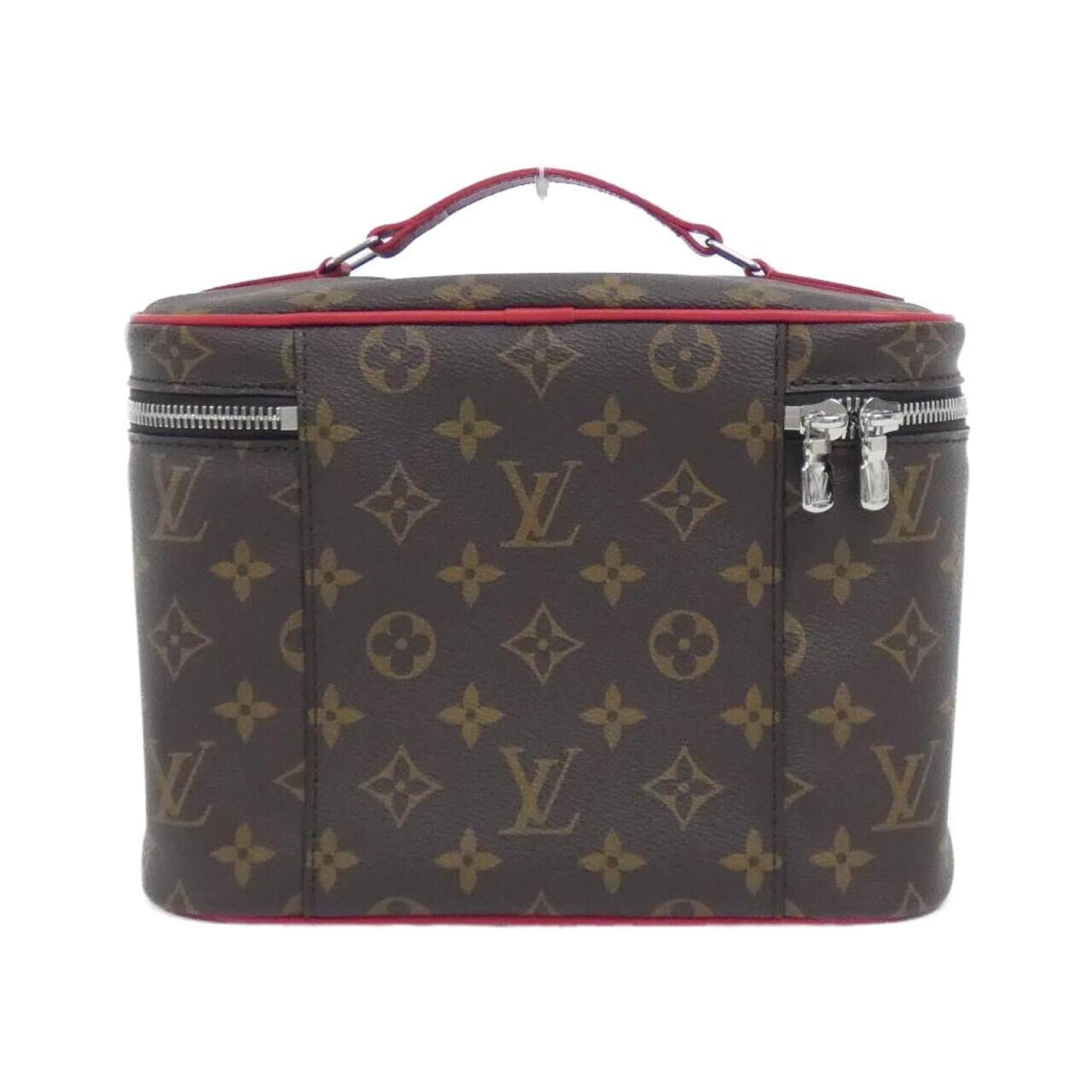Louis Vuitton Marron Monogram Red Color Coated Canvas Handbag (Pre-Owned)