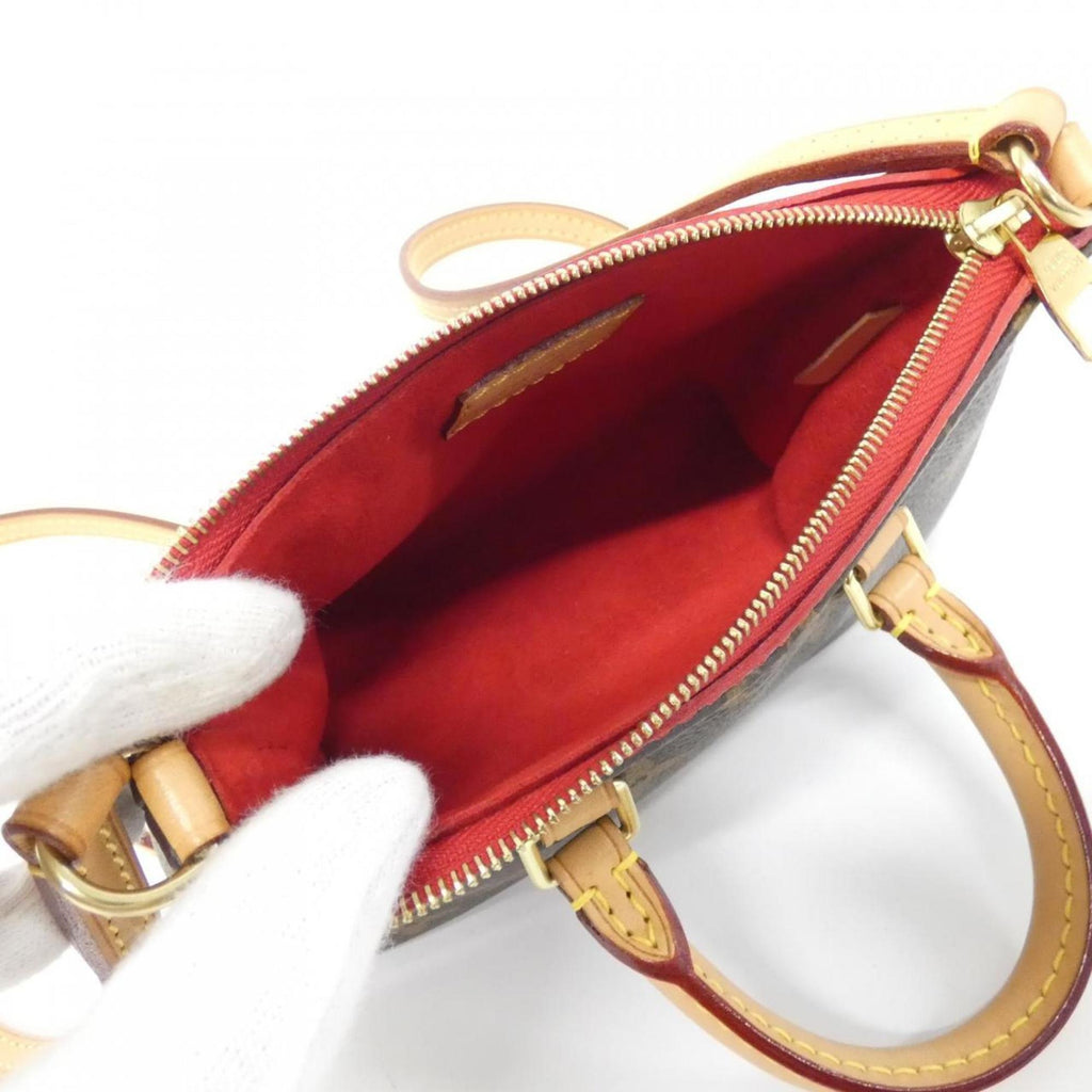 Louis Vuitton Cerise Marron Coated Canvas Leather Handbag (Pre-Owned)