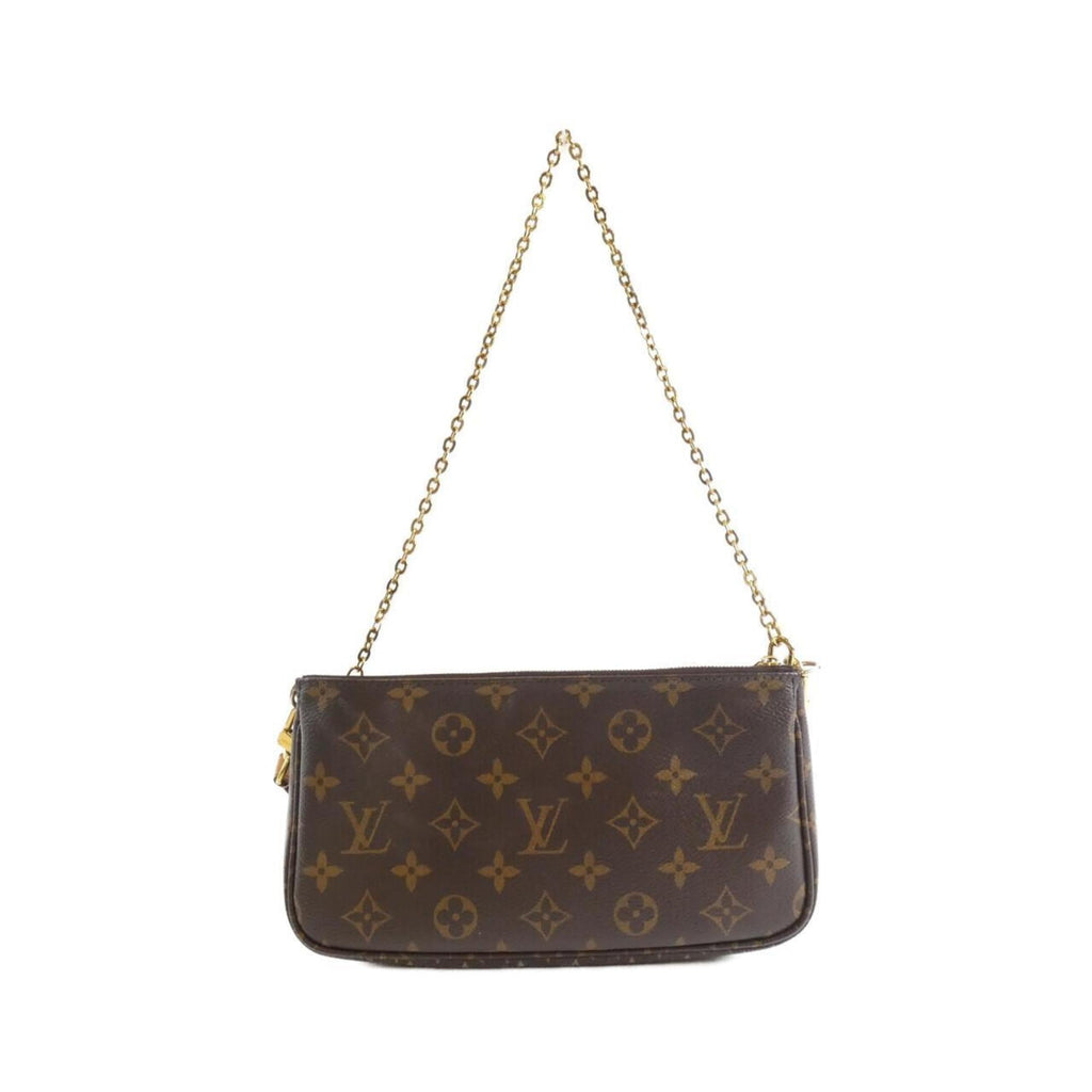 Louis Vuitton Khaki Marron Coated Canvas Pochette Pouch Shoulder Bag (Pre-Owned)