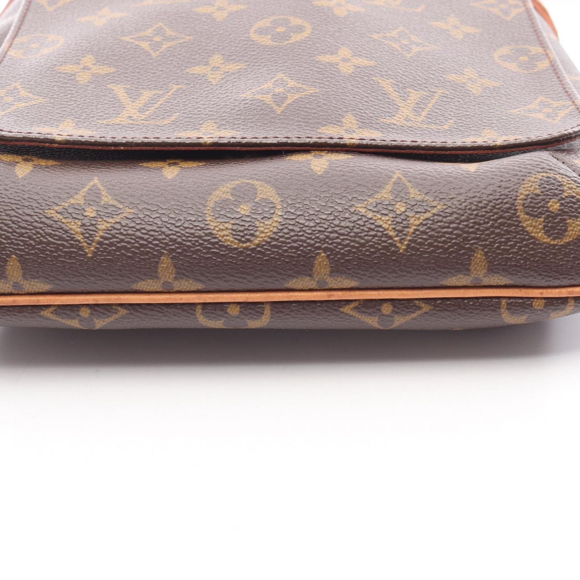 Louis Vuitton Brown Coated Canvas Pvc Monogram Leather Shoulder Bag (Pre-Owned)