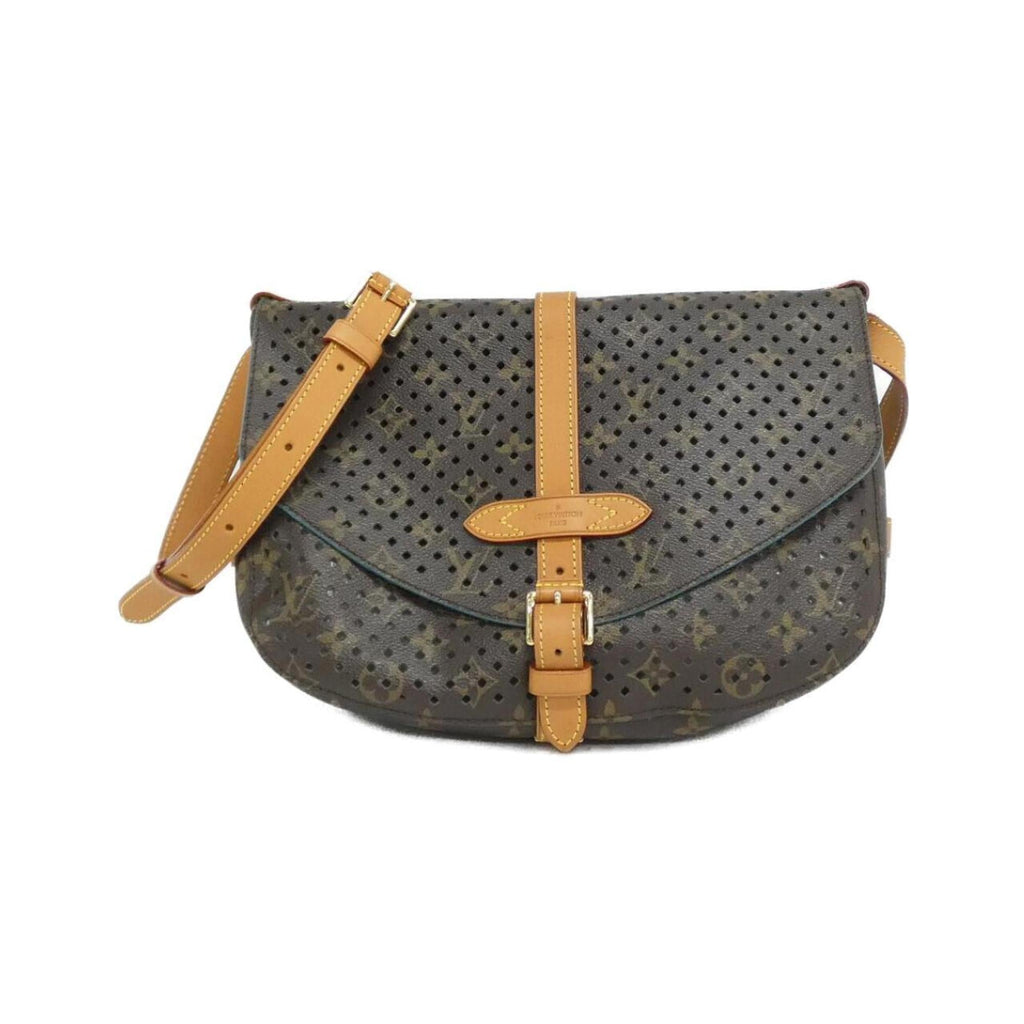 Louis Vuitton Marron Coated Canvas Shoulder Bag (Pre-Owned)