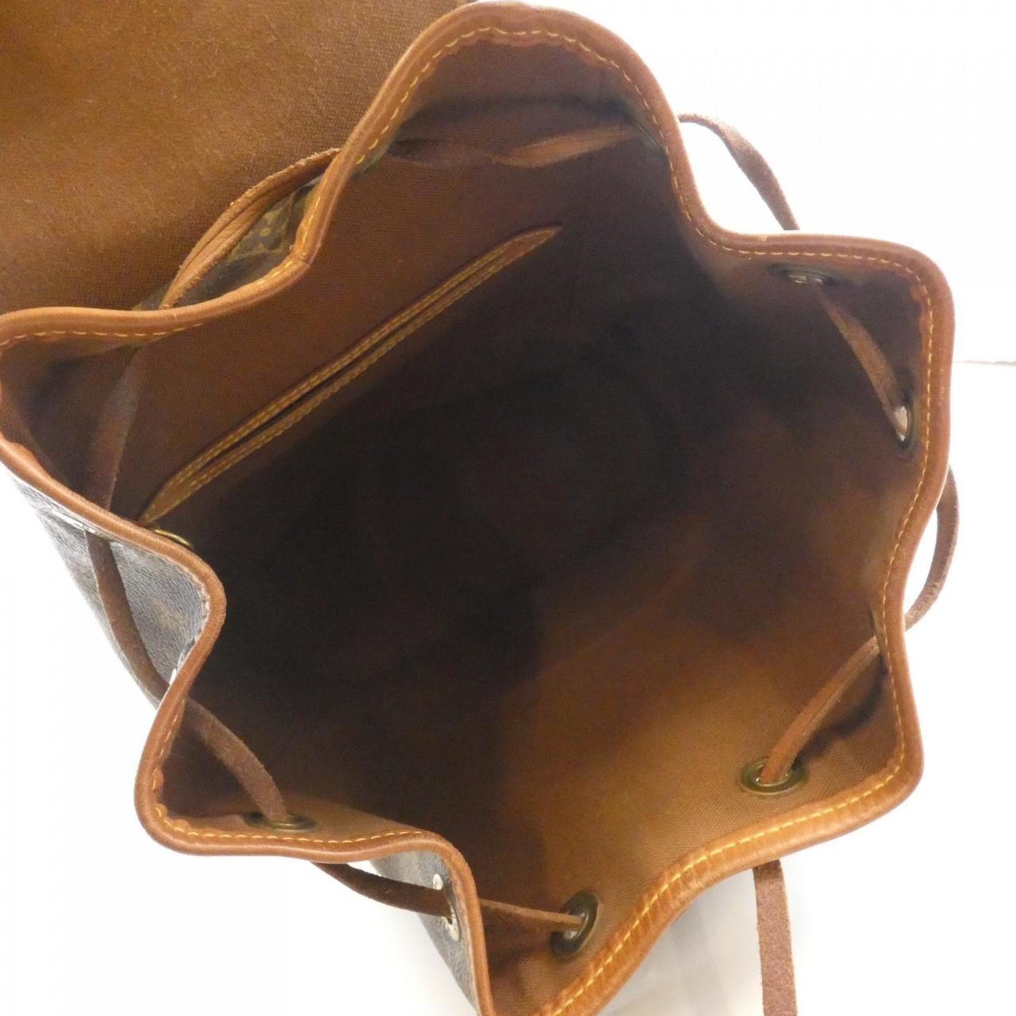Louis Vuitton Marron Coated Canvas Backpack (Pre-Owned)