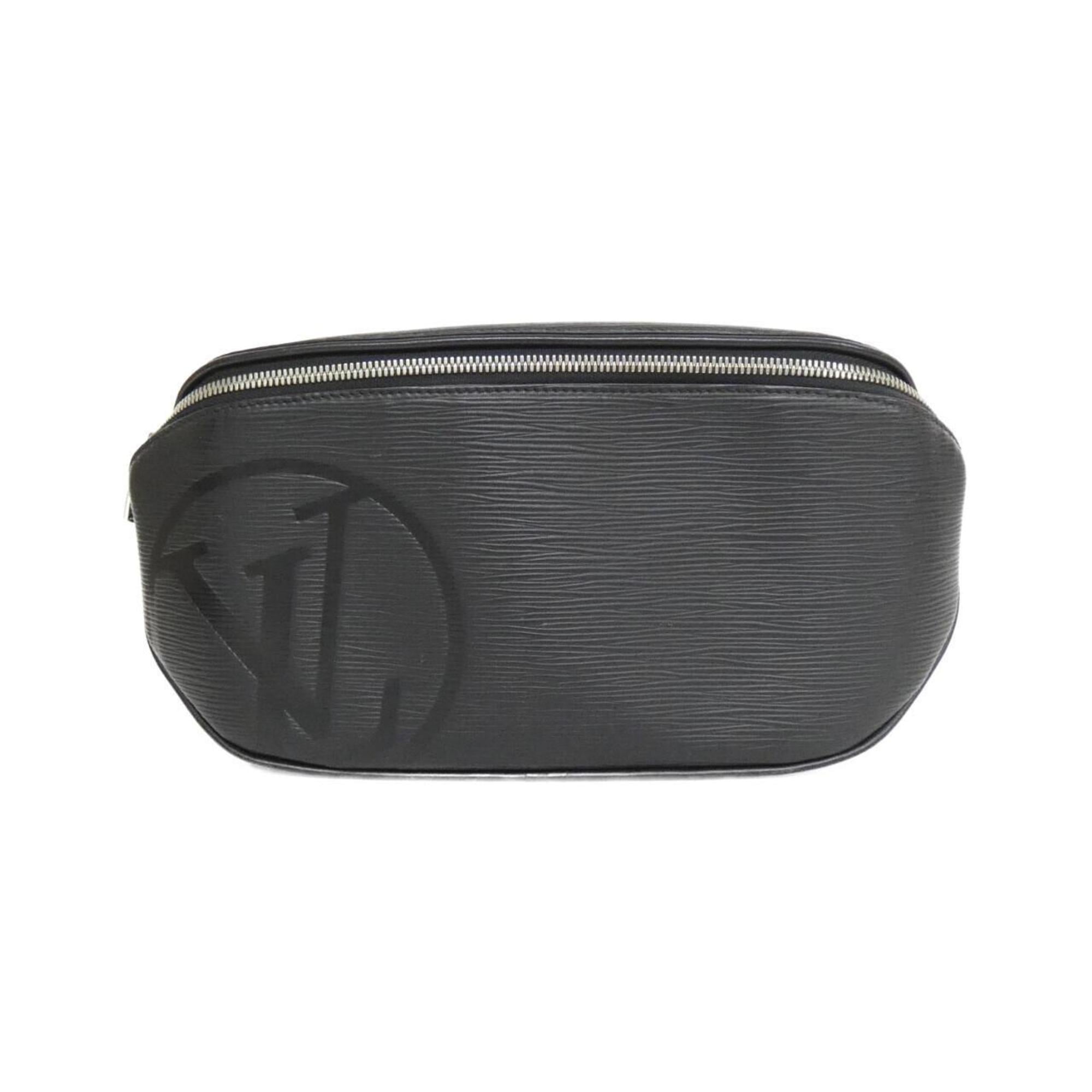 Louis Vuitton Black Leather Shoulder Bag (Pre-Owned)