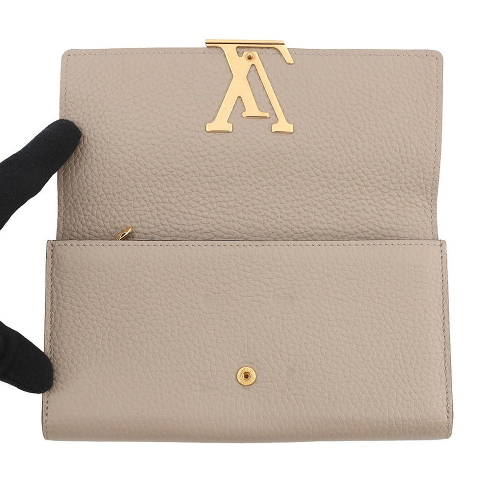 Louis Vuitton Galle Leather Long Wallet (Bi-Fold) (Pre-Owned)