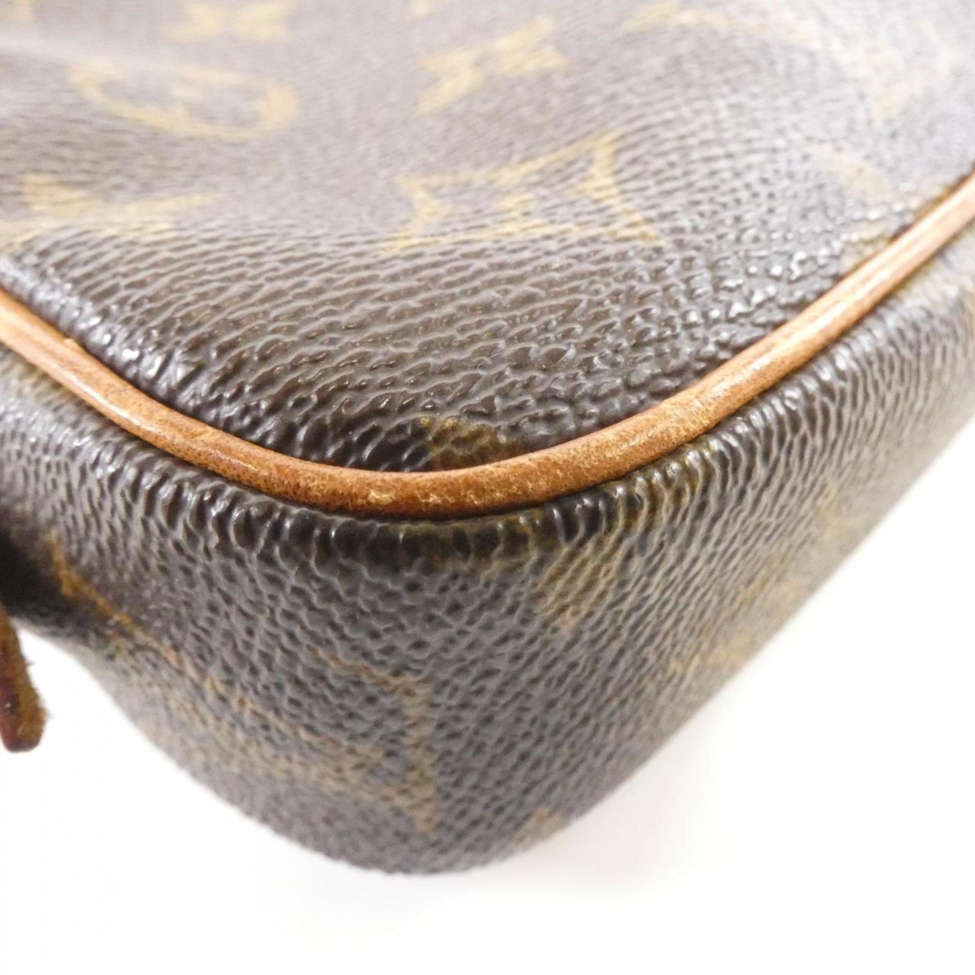 Louis Vuitton Marron Coated Canvas Shoulder Bag (Pre-Owned)