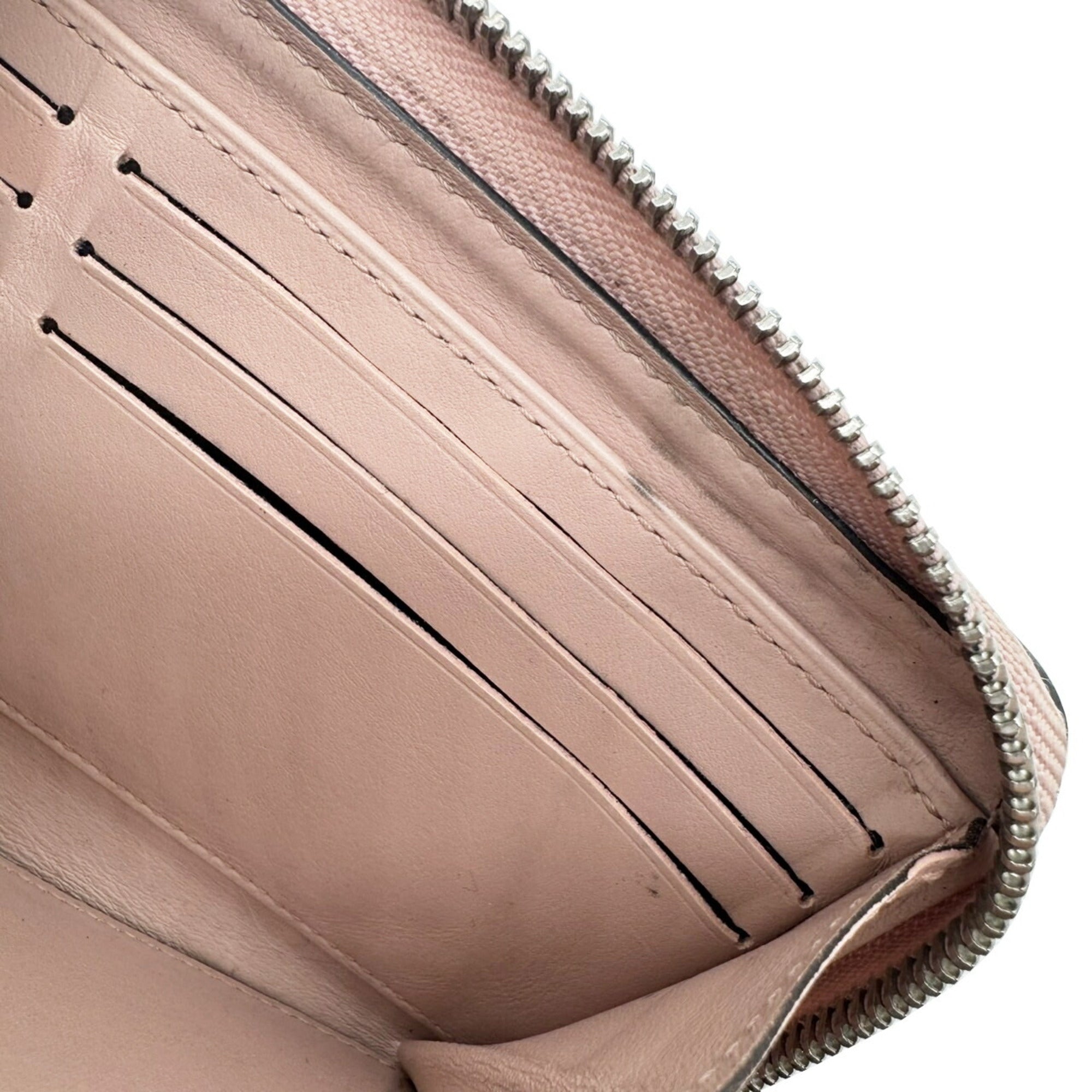 Louis Vuitton Mahina Pink Mahina Leather Long Wallet (Bi-Fold) (Pre-Owned)
