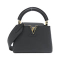 Louis Vuitton Black Leather Handbag (Pre-Owned)