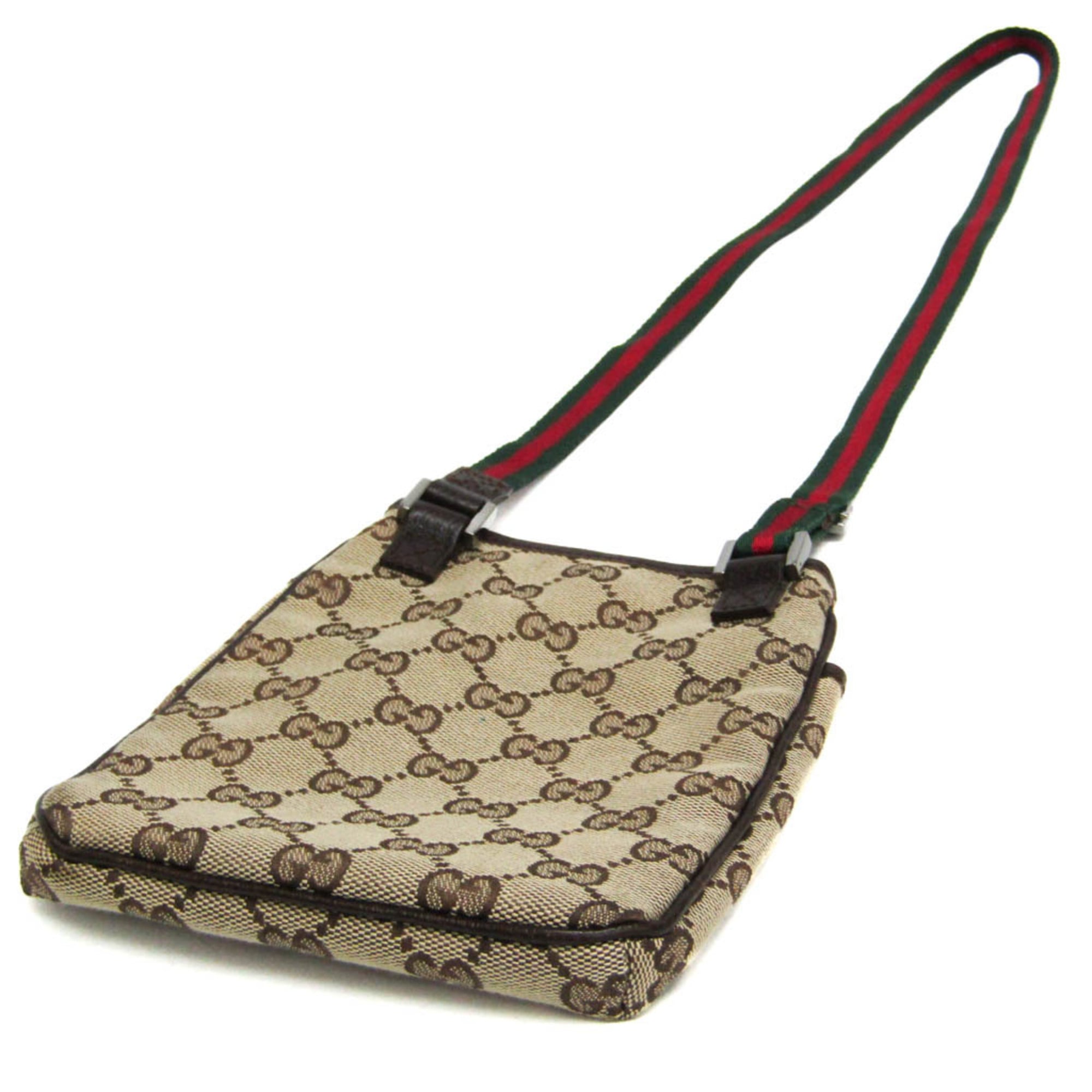 Web Strap Zip Messenger Bag GG Canvas Small