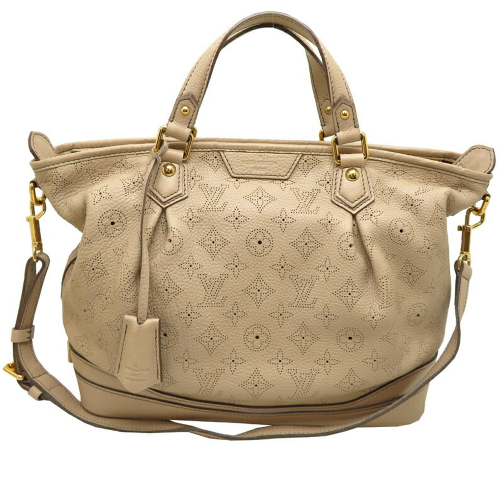 Louis Vuitton Beige Monogram Leather Handbag (Pre-Owned)