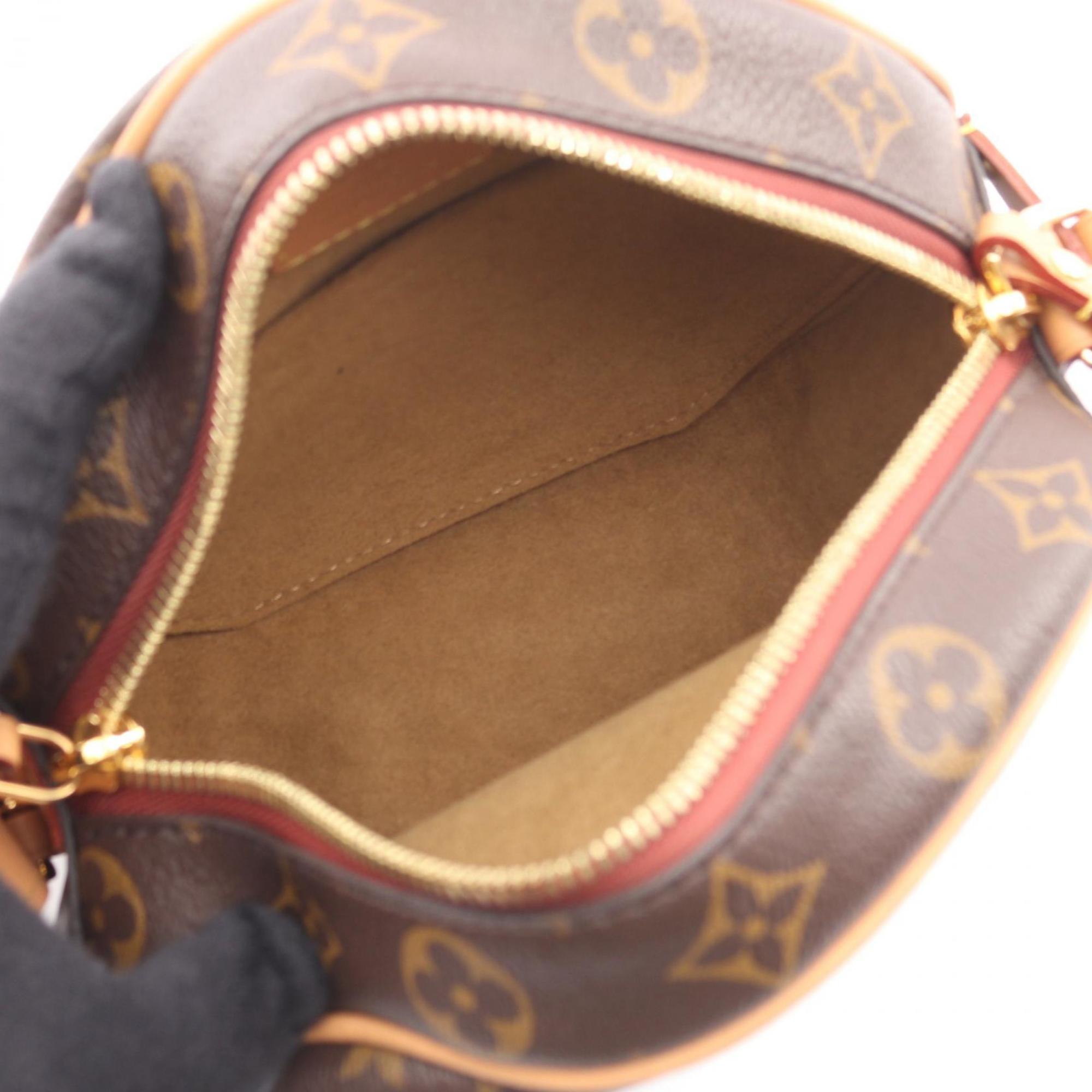 Louis Vuitton Brown Coated Canvas Leather Shoulder Bag (Pre-Owned)