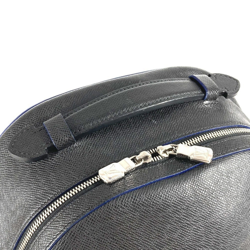 Louis Vuitton Ardoise Bicolor Black Blue Taiga Leather Backpack (Pre-Owned)