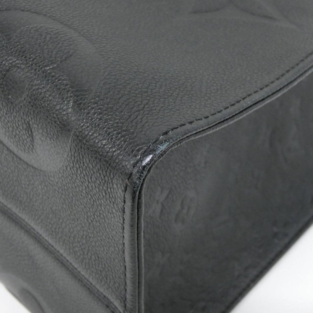 Louis Vuitton Black Leather Handbag (Pre-Owned)