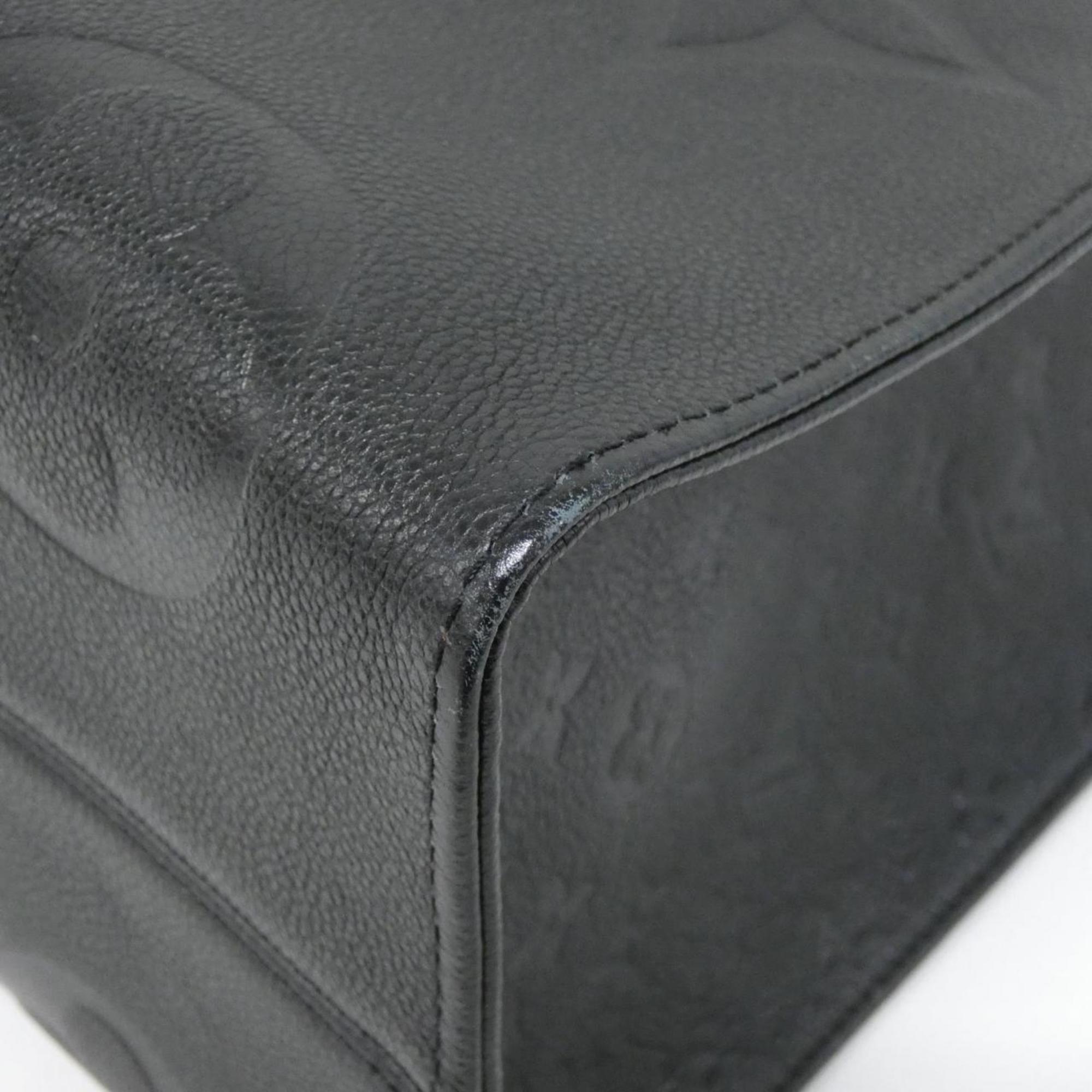 Louis Vuitton Black Leather Handbag (Pre-Owned)