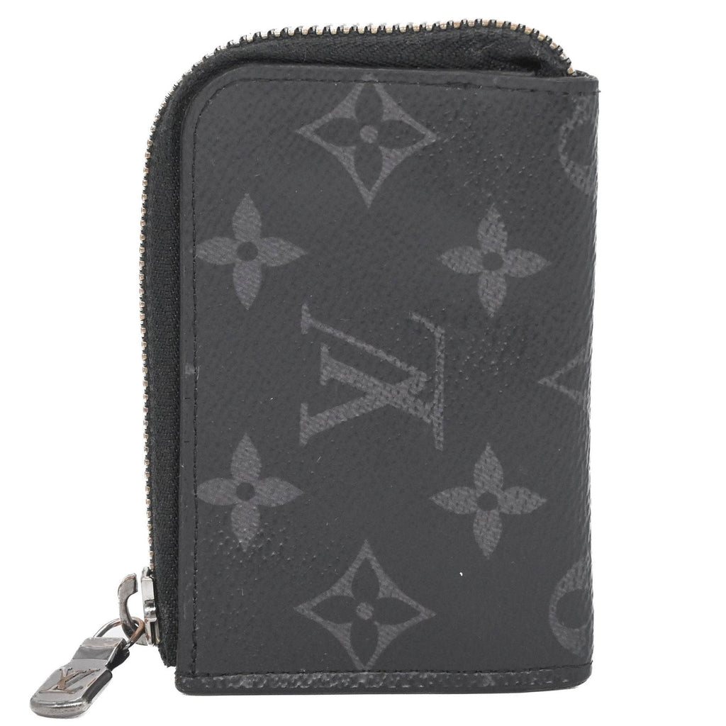 Louis Vuitton Black Monogram Eclipse Monogram Eclipse Coin Purse/Coin Case (Pre-Owned)