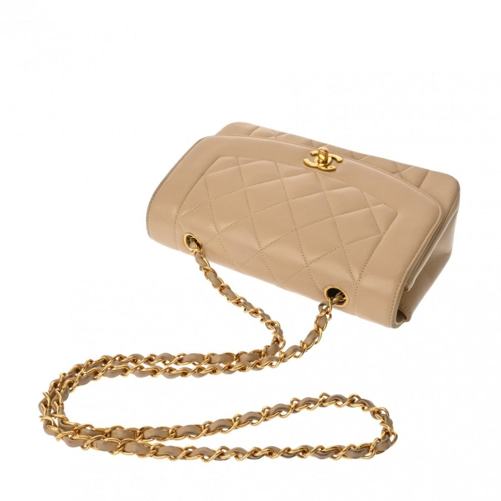Vintage Diana Flap Bag Quilted Lambskin Small