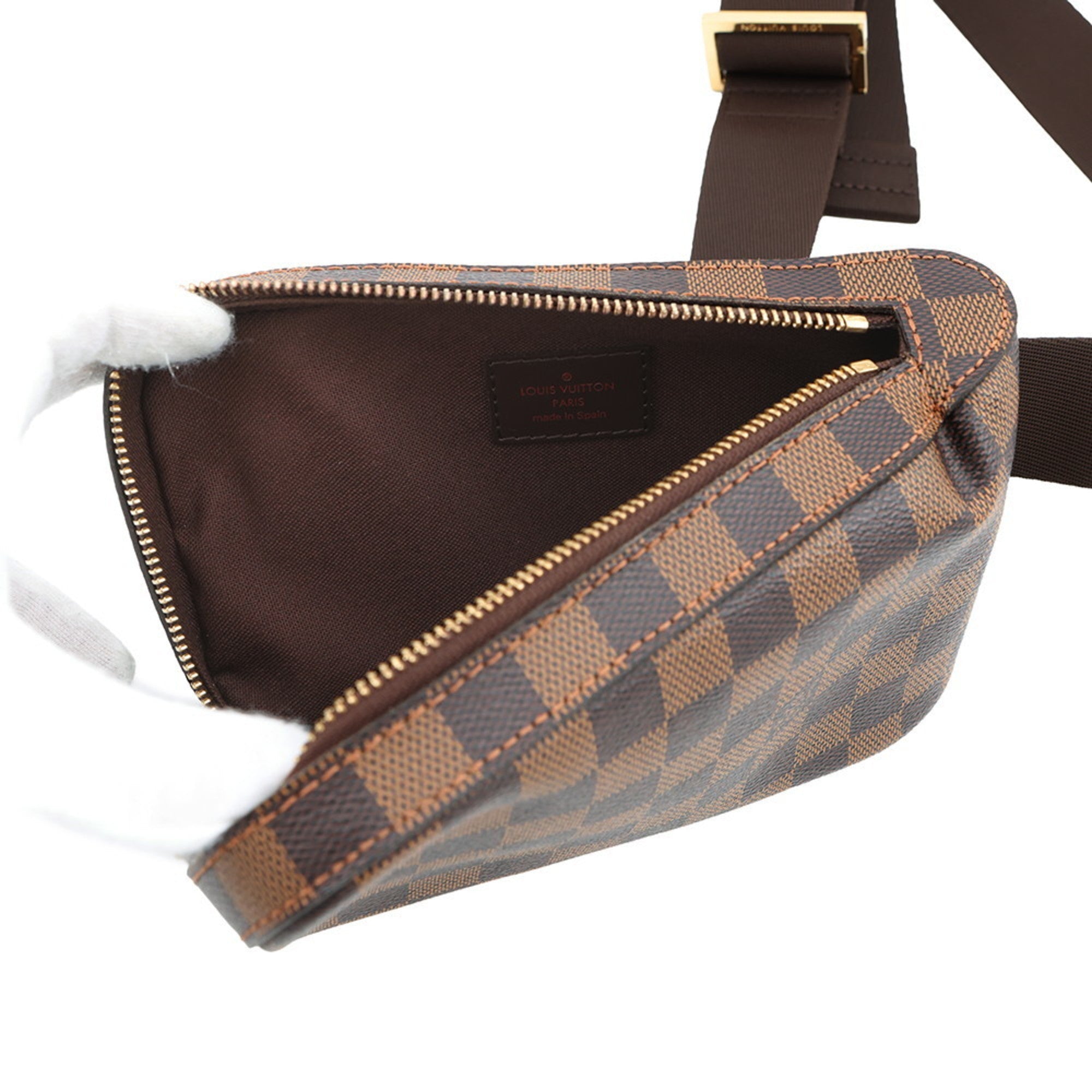 Louis Vuitton Damier Brown Damier Canvas Ebene Shoulder Bag Sling Bag (Pre-Owned)