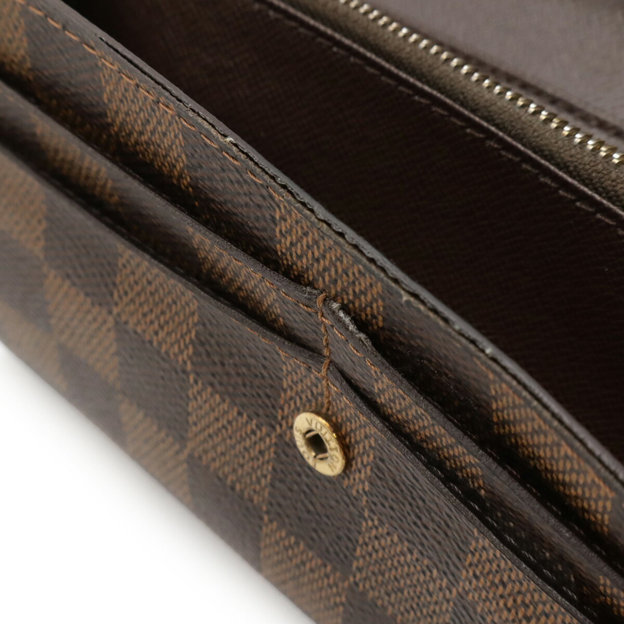 Louis Vuitton Brown Pvc Coated Canvas Damier Canvas Long Wallet (Bi-Fold) (Pre-Owned)