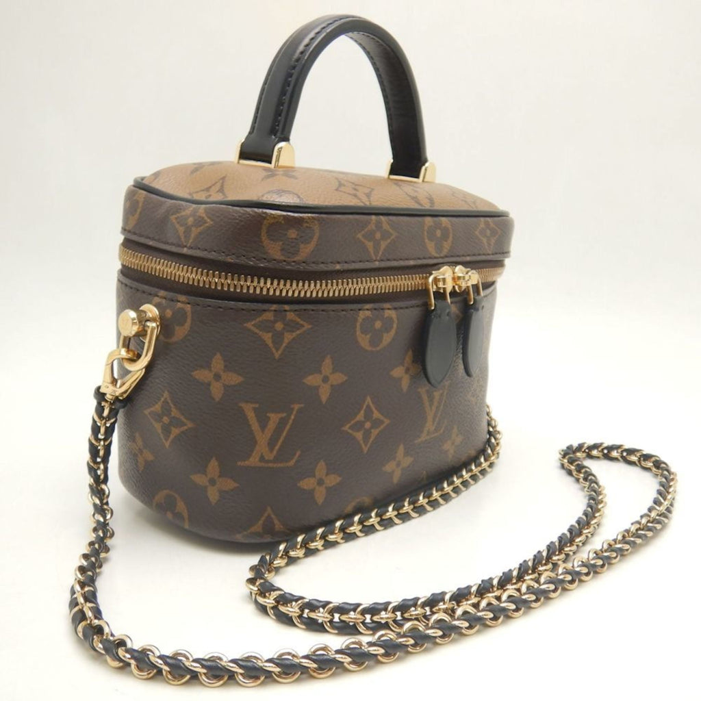 Louis Vuitton Brown Pvc Shoulder Bag Vanity Bag (Pre-Owned)