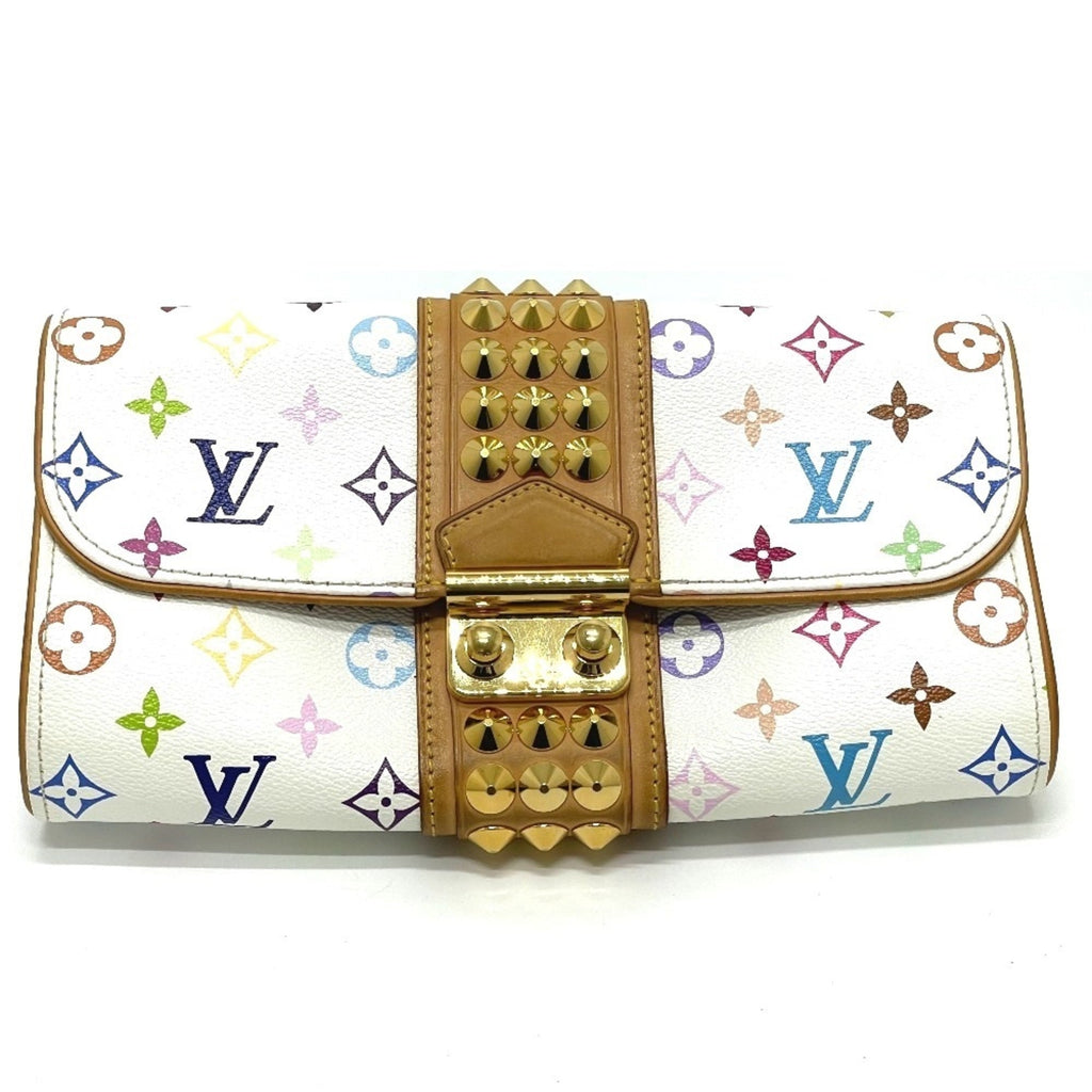 Louis Vuitton Blanc Multi-Color Monogram Multicolore Clutch Bag Pochette (Pre-Owned)