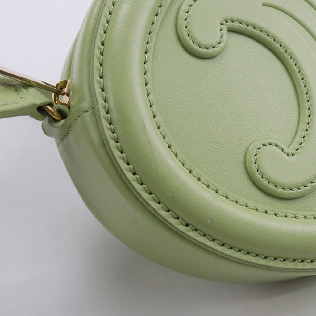 Triomphe Oval Crossbody Bag Leather