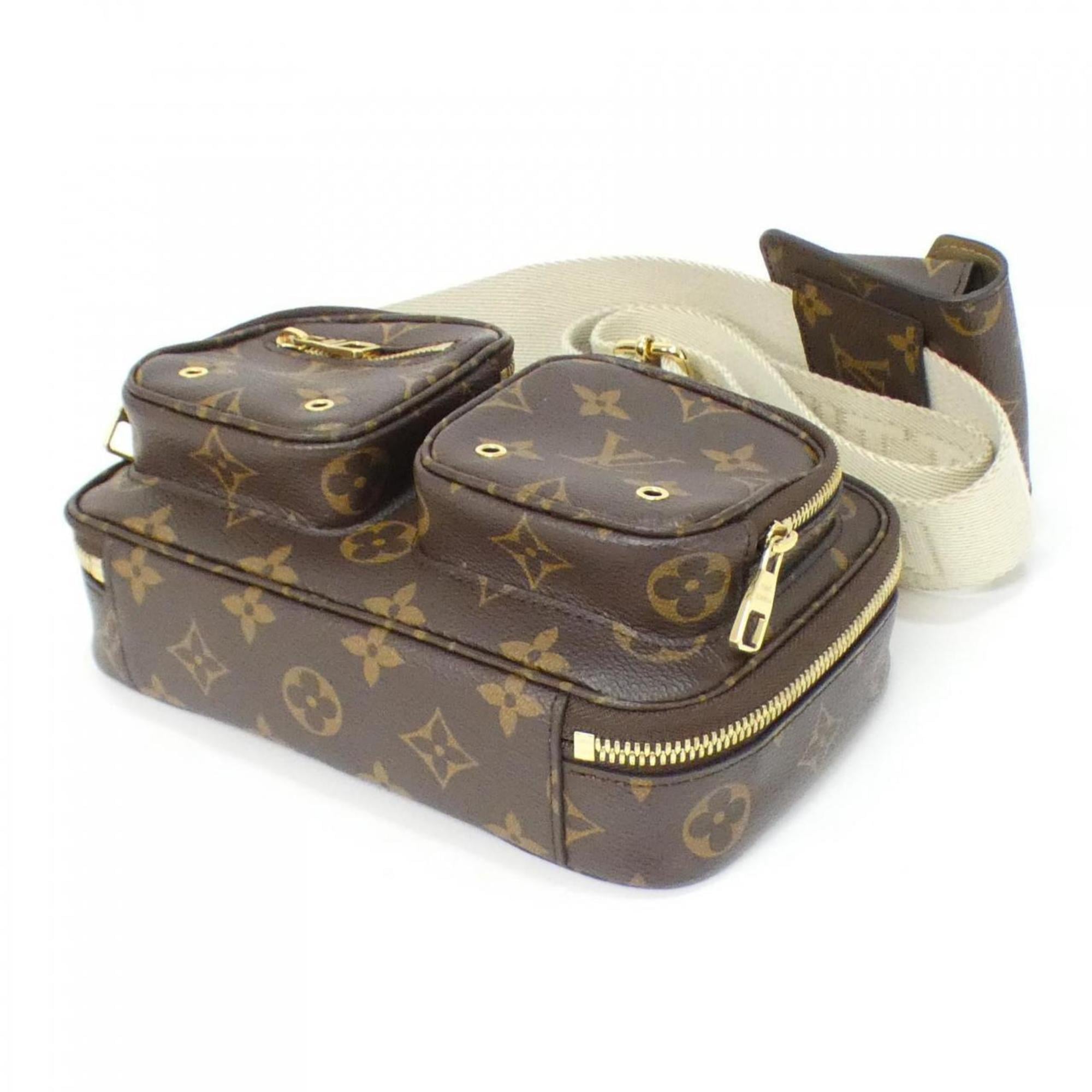 Louis Vuitton Marron Coated Canvas Shoulder Bag (Pre-Owned)