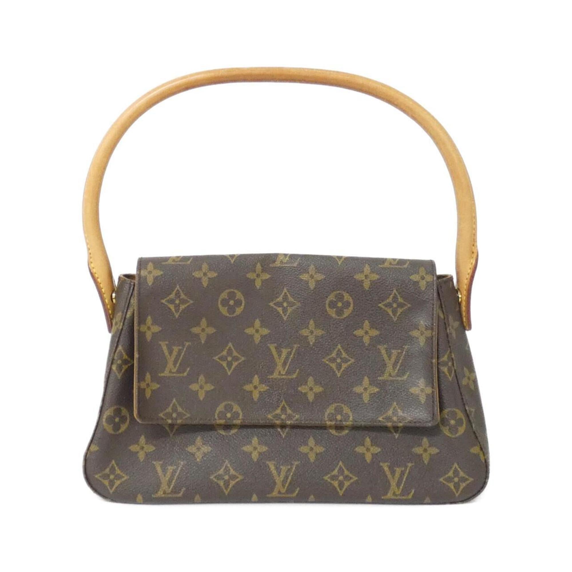 Louis Vuitton Marron Coated Canvas Shoulder Bag (Pre-Owned)