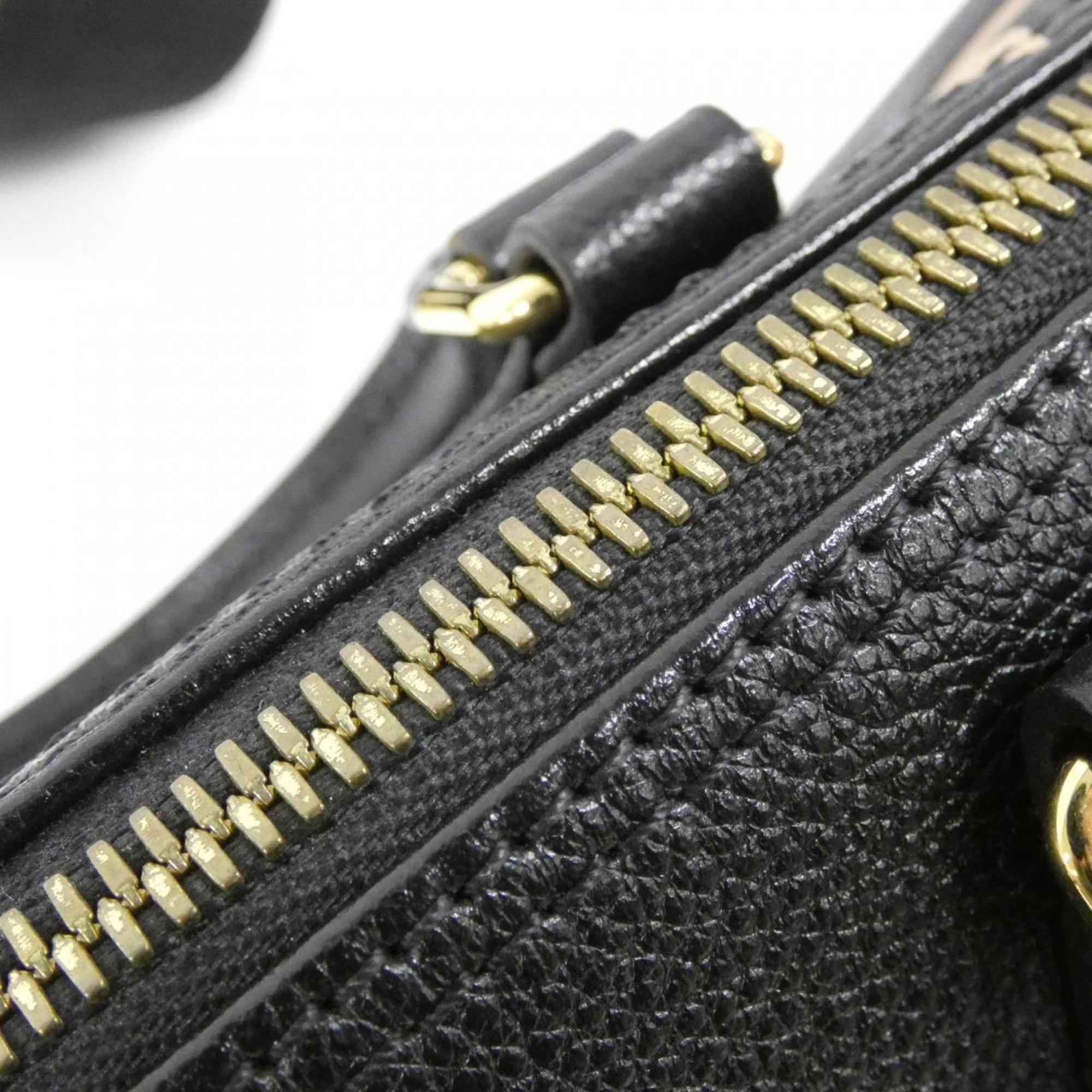 Louis Vuitton Monogram Empreinte Beige Black Leather Shoulder Bag (Pre-Owned)