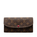 Louis Vuitton Brown Fuchsia Pink Pvc Leather Long Wallet (Bi-Fold) (Pre-Owned)