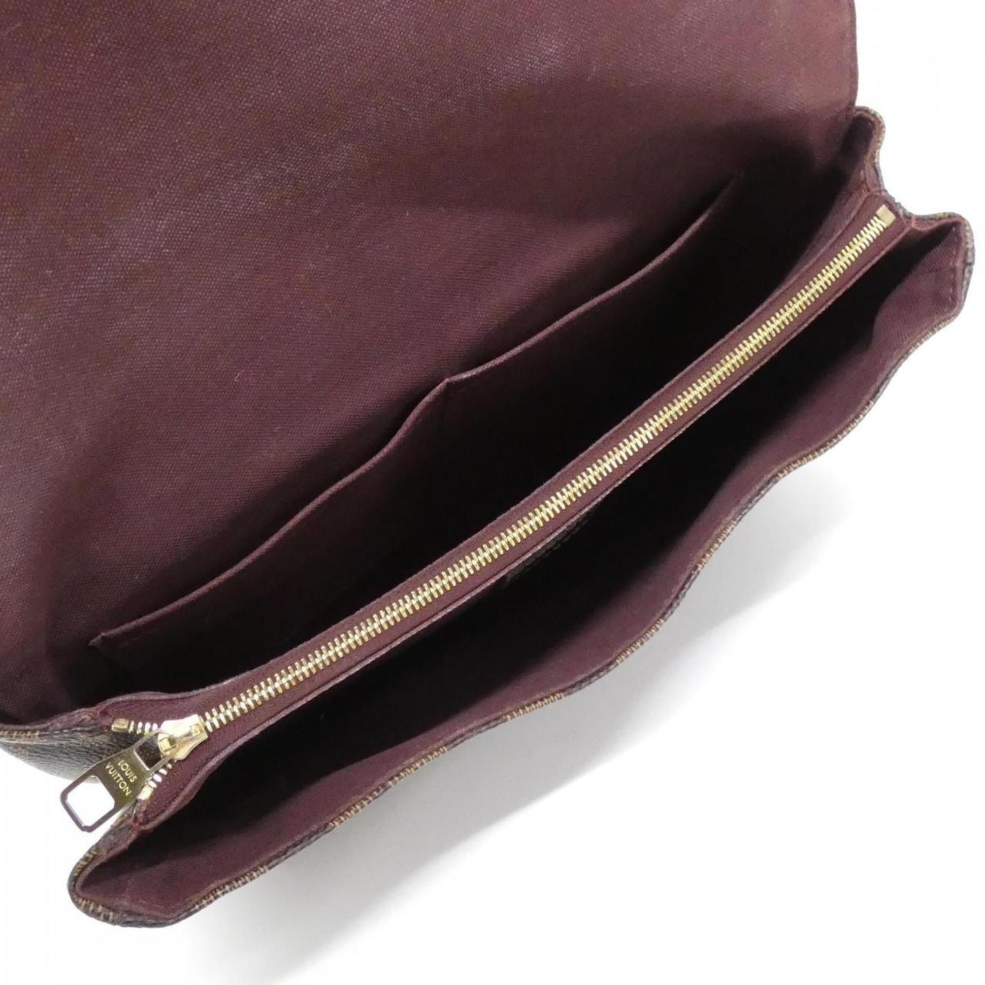 Louis Vuitton Ebene Coated Canvas Shoulder Bag (Pre-Owned)