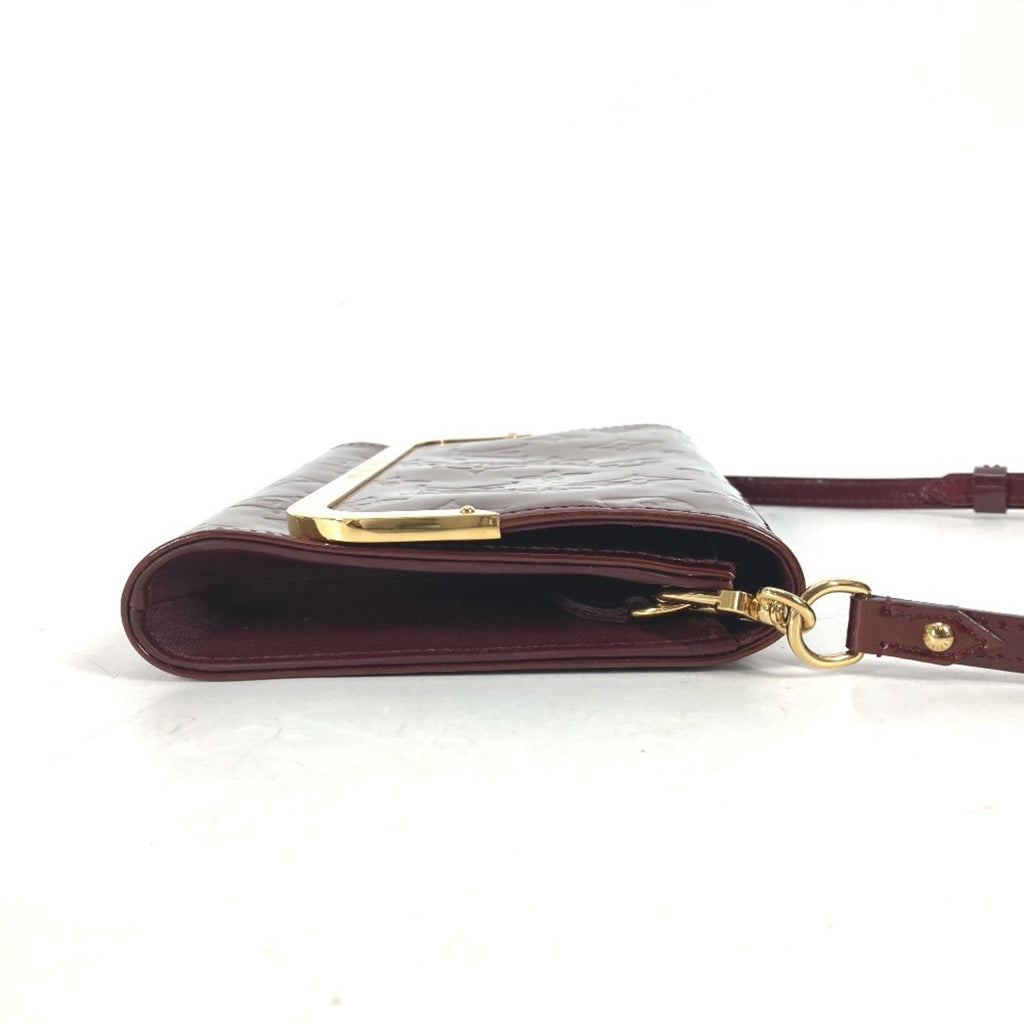 Louis Vuitton Monogram Vernis Purple Rouge Fauviste Monogram Vernis Clutch Bag Shoulder Bag (Pre-Owned)