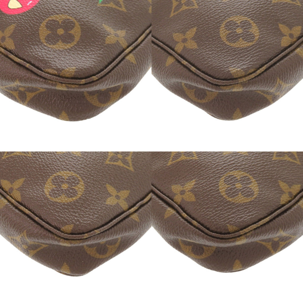 Louis Vuitton Brown Monogram Cherry Monogram Canvas Pochette Pouch (Pre-Owned)
