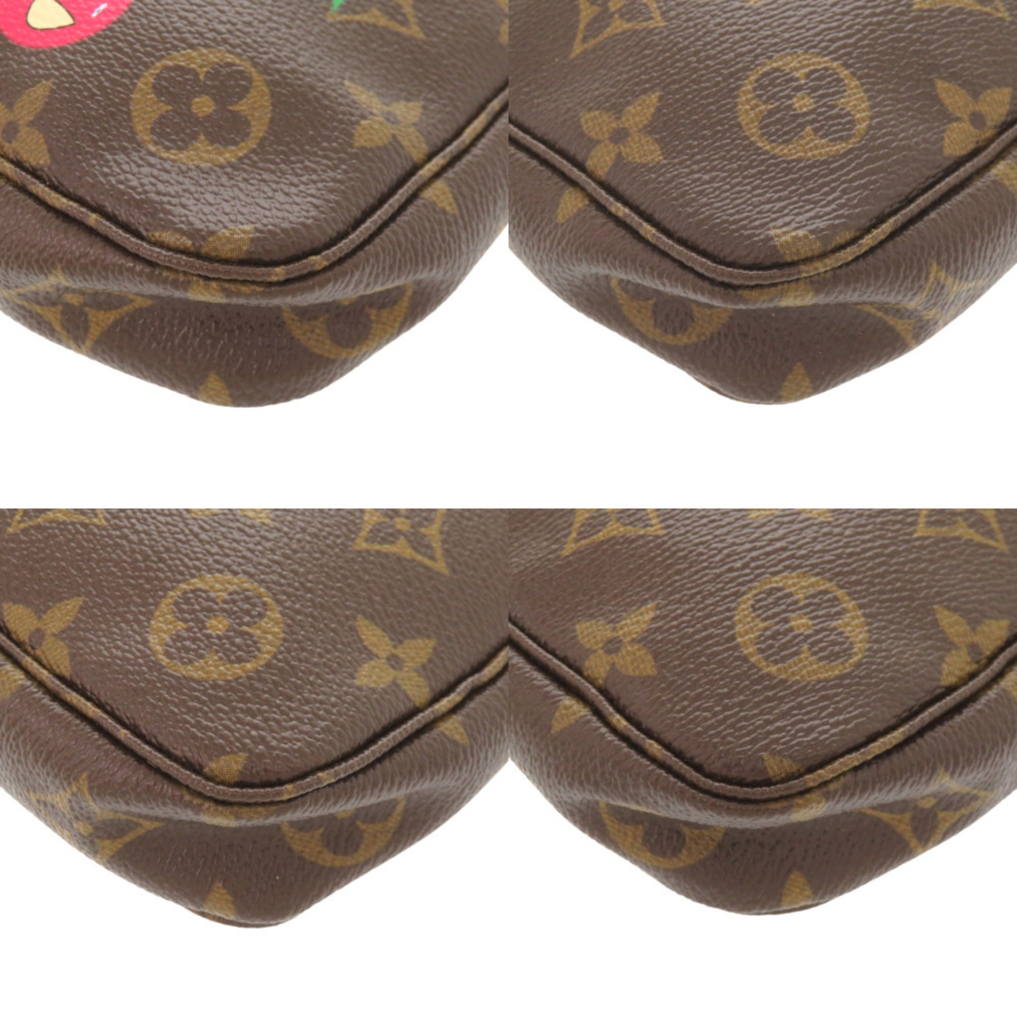 Louis Vuitton Brown Monogram Cherry Monogram Canvas Pochette Pouch (Pre-Owned)
