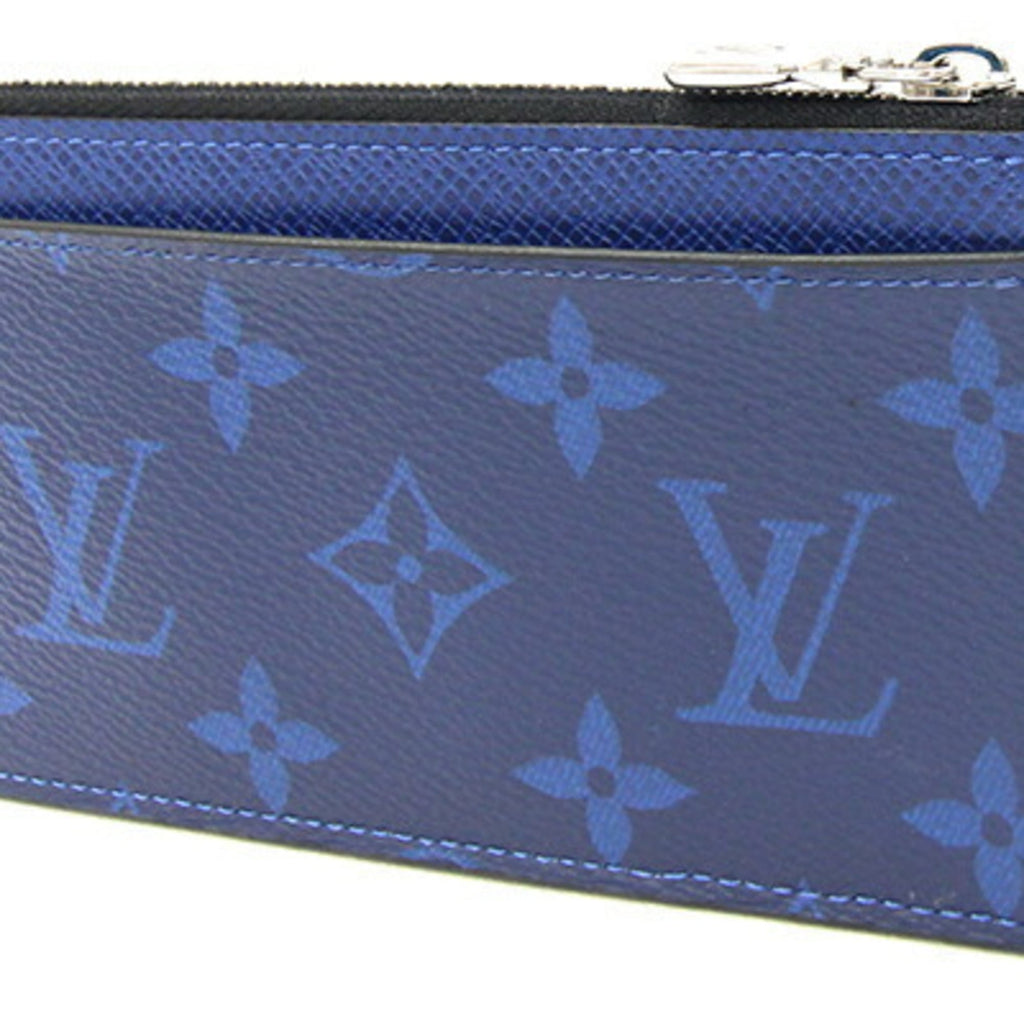 Louis Vuitton Cobalt Monogram Coated Canvas Taigarama Leather Coin Purse/Coin Case (Pre-Owned)