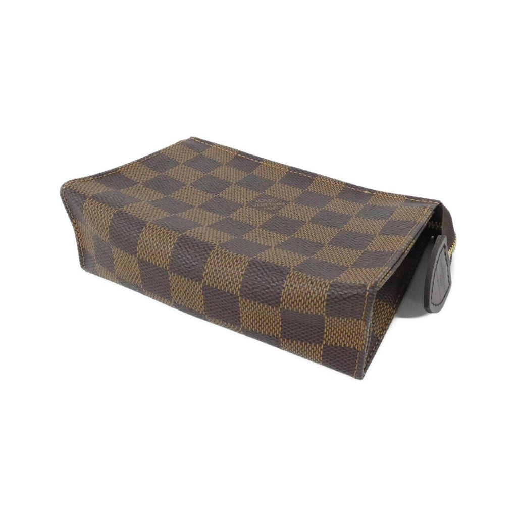 Louis Vuitton Brown Coated Canvas Handbag Pouch (Pre-Owned)