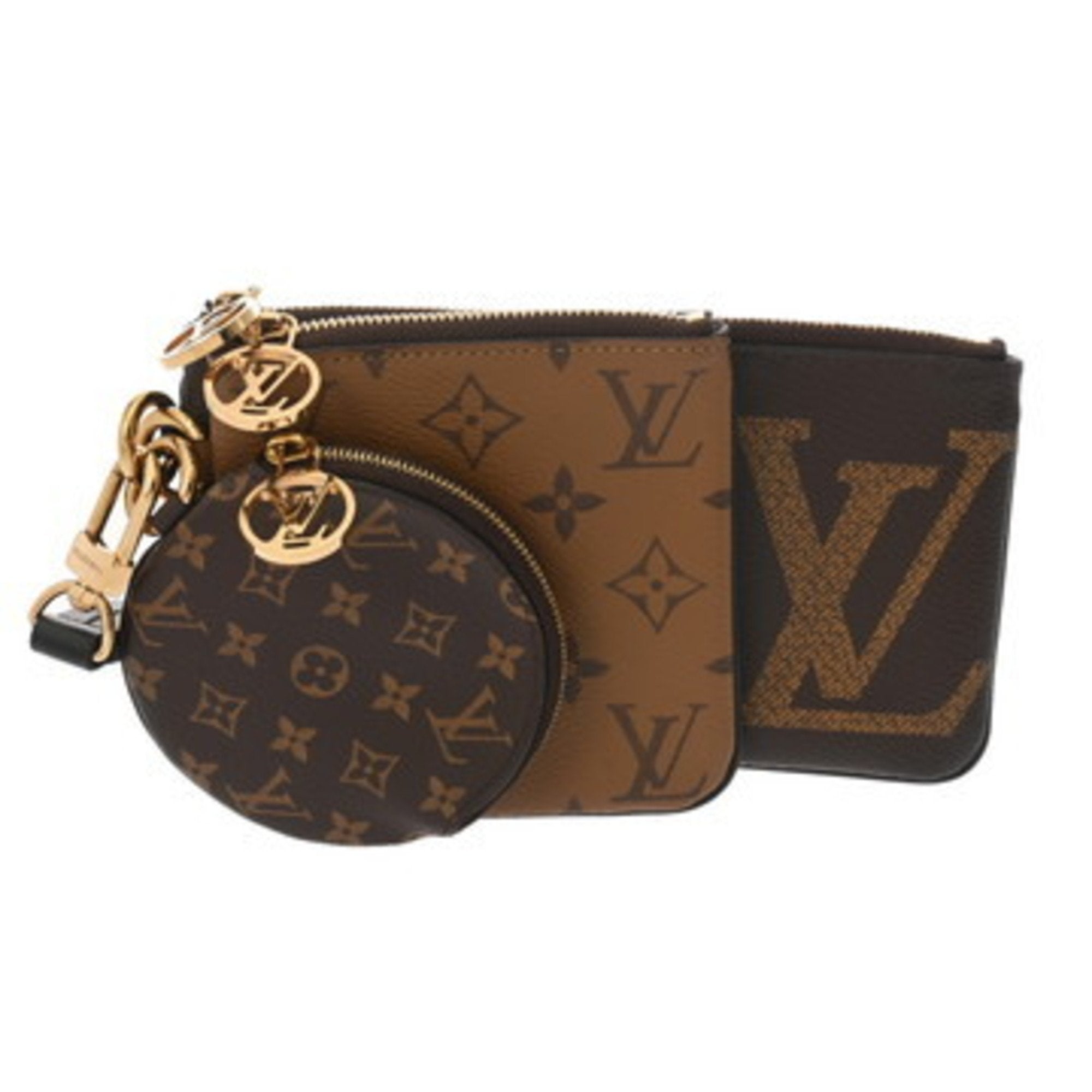 Louis Vuitton Brown Camel Monogram Canvas Pochette Pouch (Pre-Owned)