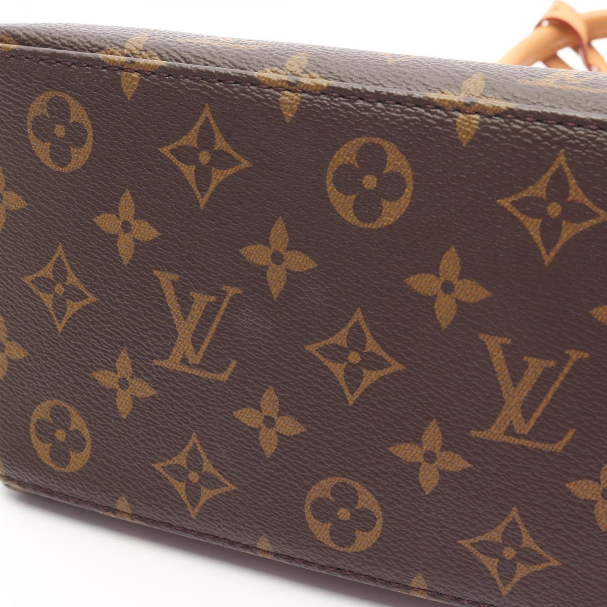 Louis Vuitton Brown Coated Canvas Leather Handbag (Pre-Owned)
