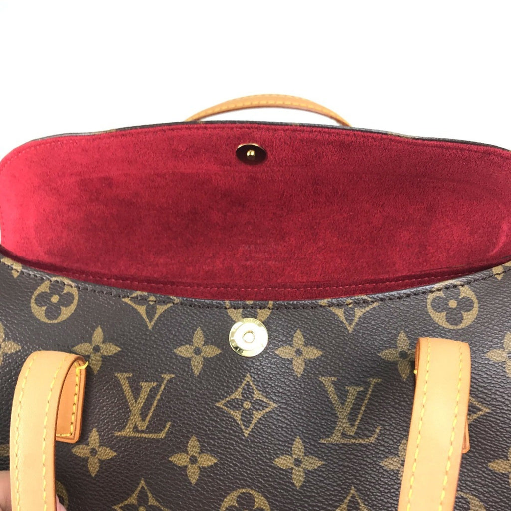 Louis Vuitton Monogram Brown Red Color Monogram Handbag (Pre-Owned)