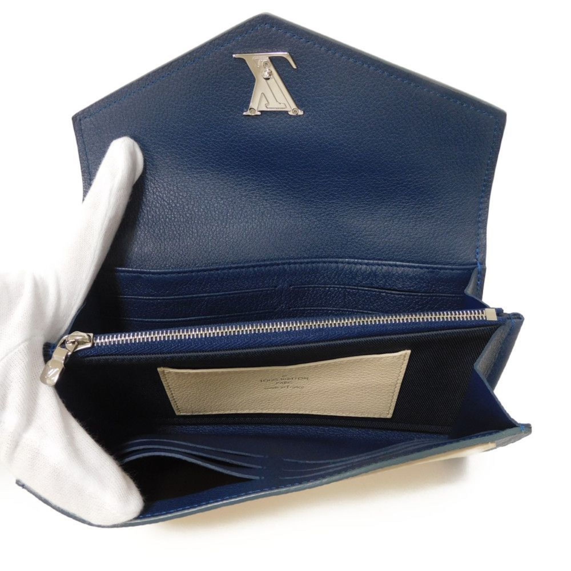 Louis Vuitton Blue Jean Long Wallet (Bi-Fold) (Pre-Owned)